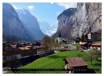CALVENDO Wandkalender Bergmagie – Fotos aus dem Berner Oberland (Premium, hochwertiger DIN A2 Wandkalender 2023, Kunstdruck in Hochglanz)