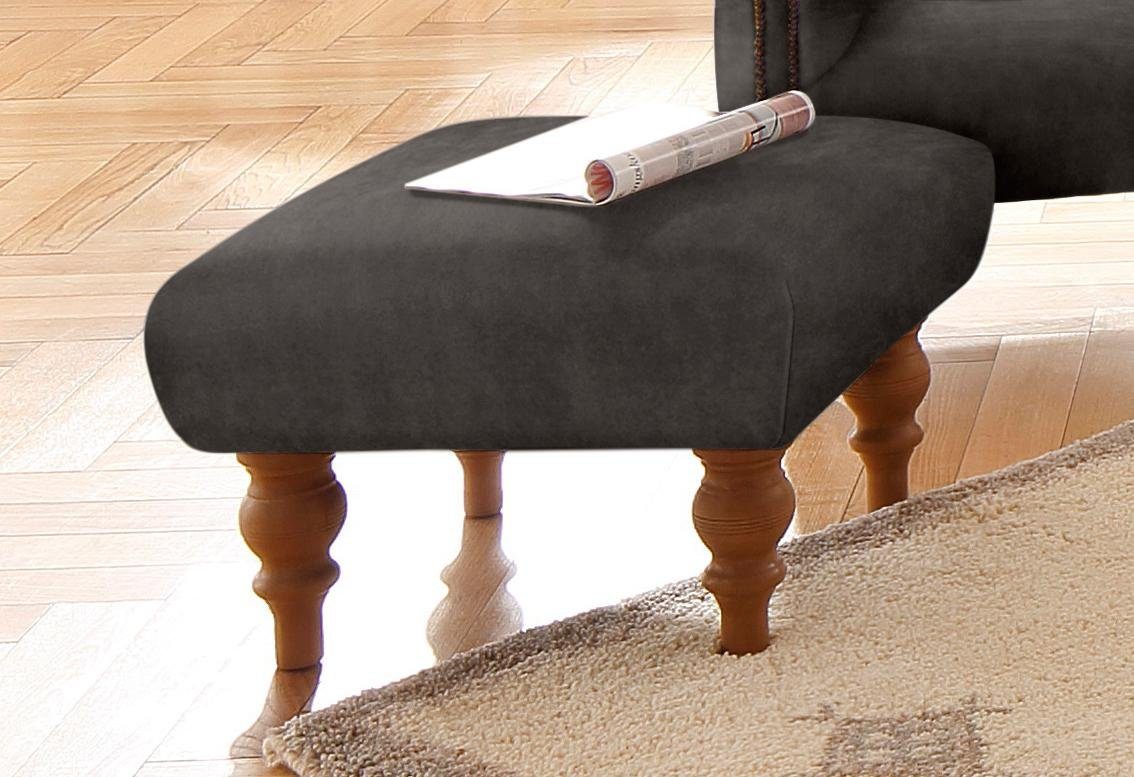 Home affaire Hocker Lord, mit echter Chesterfield-Knopfheftung