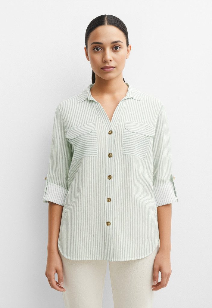 Vero Moda Hemdbluse VMBUMPY L/S SHIRT NEW WVN GA NOOS