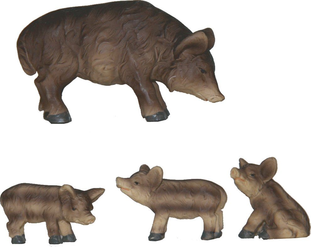 FADEDA Tierfigur 4x FADEDA Wildschweinfamilie, Höhe in cm: 3,3 (4 St)