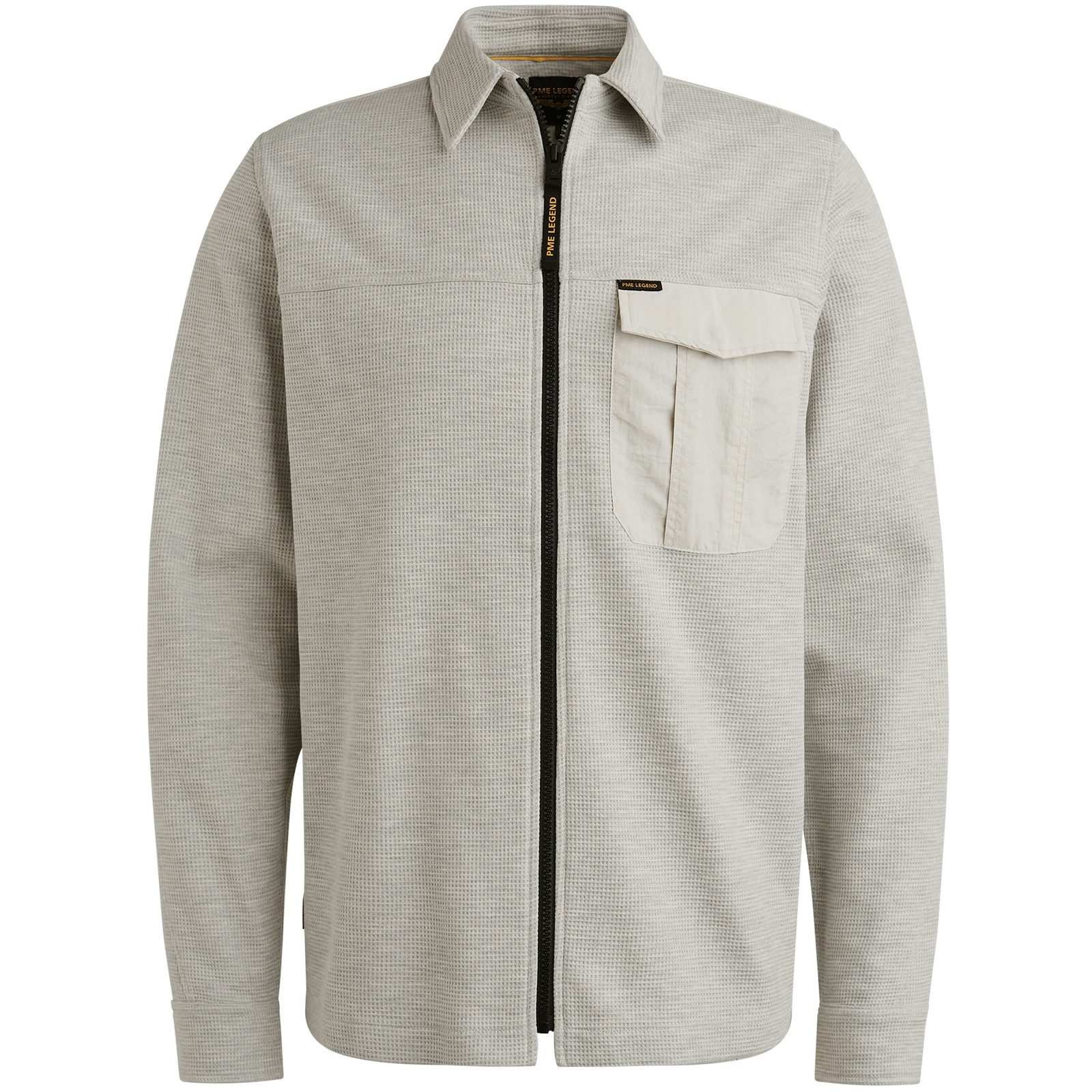 PME LEGEND Outdoorhemd LONG SLEEVE SHIRT Jersey Waffle