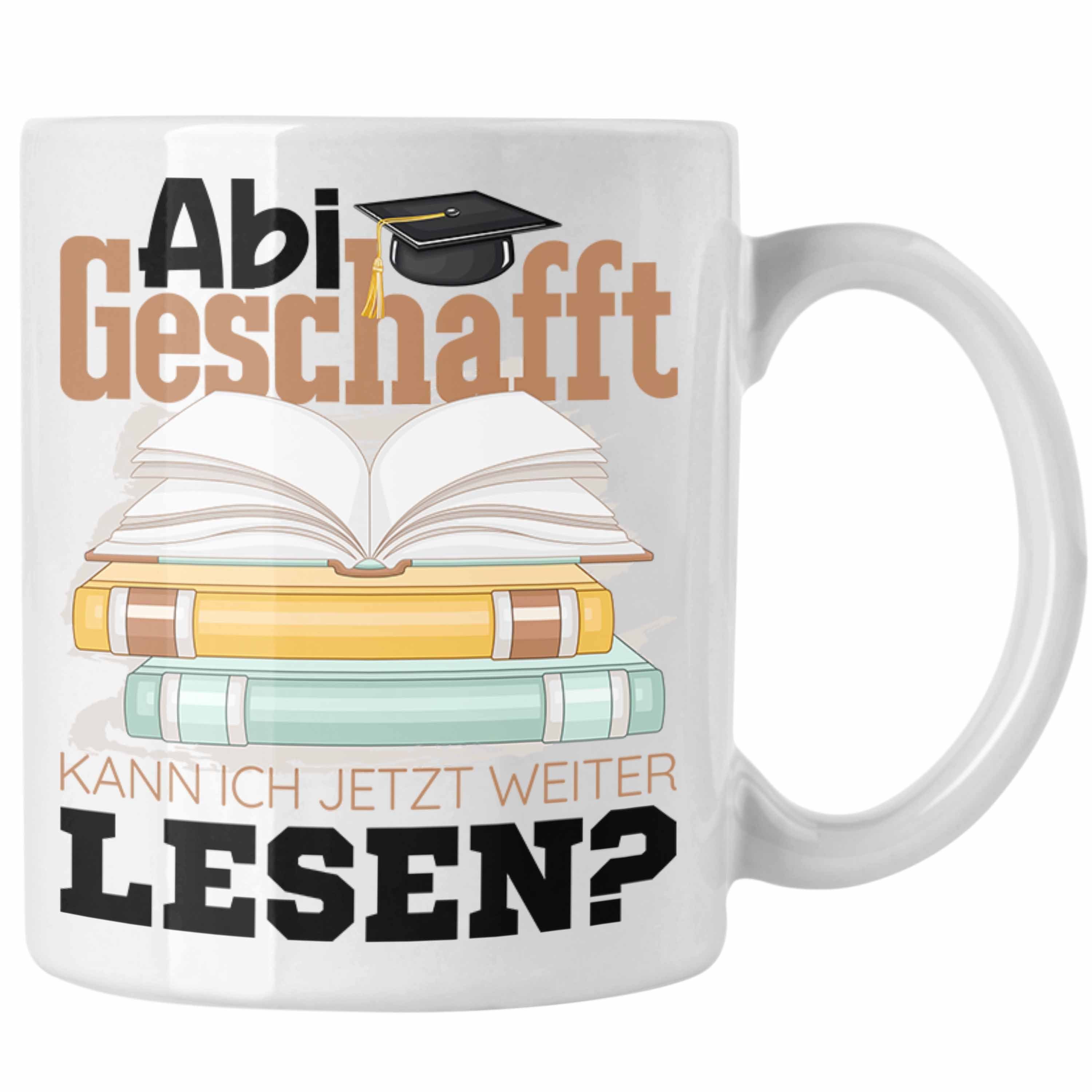 Weiss Abi Tasse Bestanden Prüfung Tasse Trendation Kann Geschenk Jetzt W Abitur Ich Geschafft