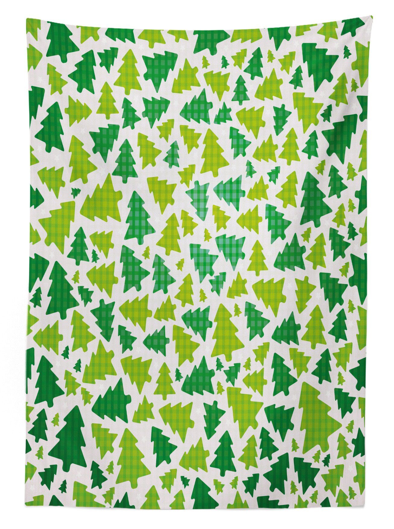 Abakuhaus Tischdecke Farbfest Silhouettes Fir geeignet den Waschbar Tree Bereich Außen Weihnachten Für Farben, Klare
