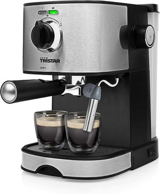 Tristar Espressomaschine CM-2275 Espressomachine Espresso Automat Barista Siebträgermachine, Milchschaumdüse