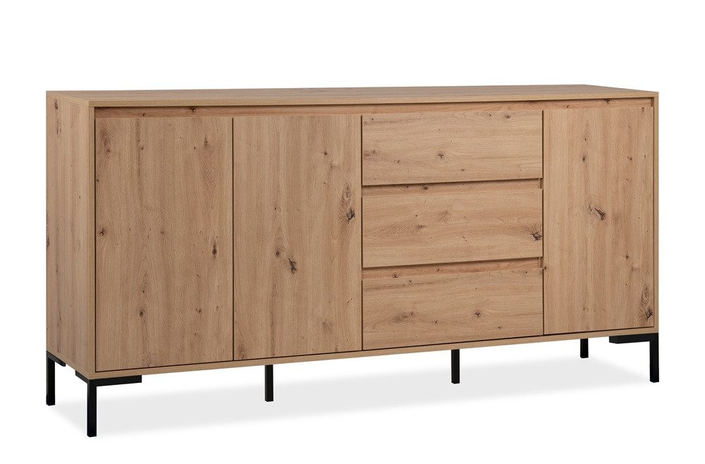 Finori Sideboard Sideboard Korsika mit Schubkästen, Artisan Oak
