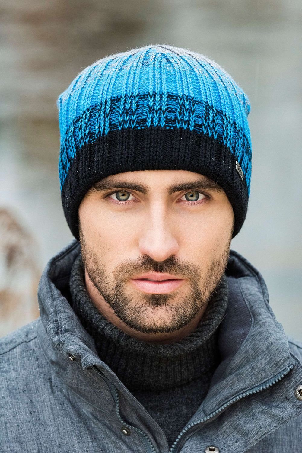 Eisglut Strickmütze dreifarbig Renoo XL günstig online kaufen