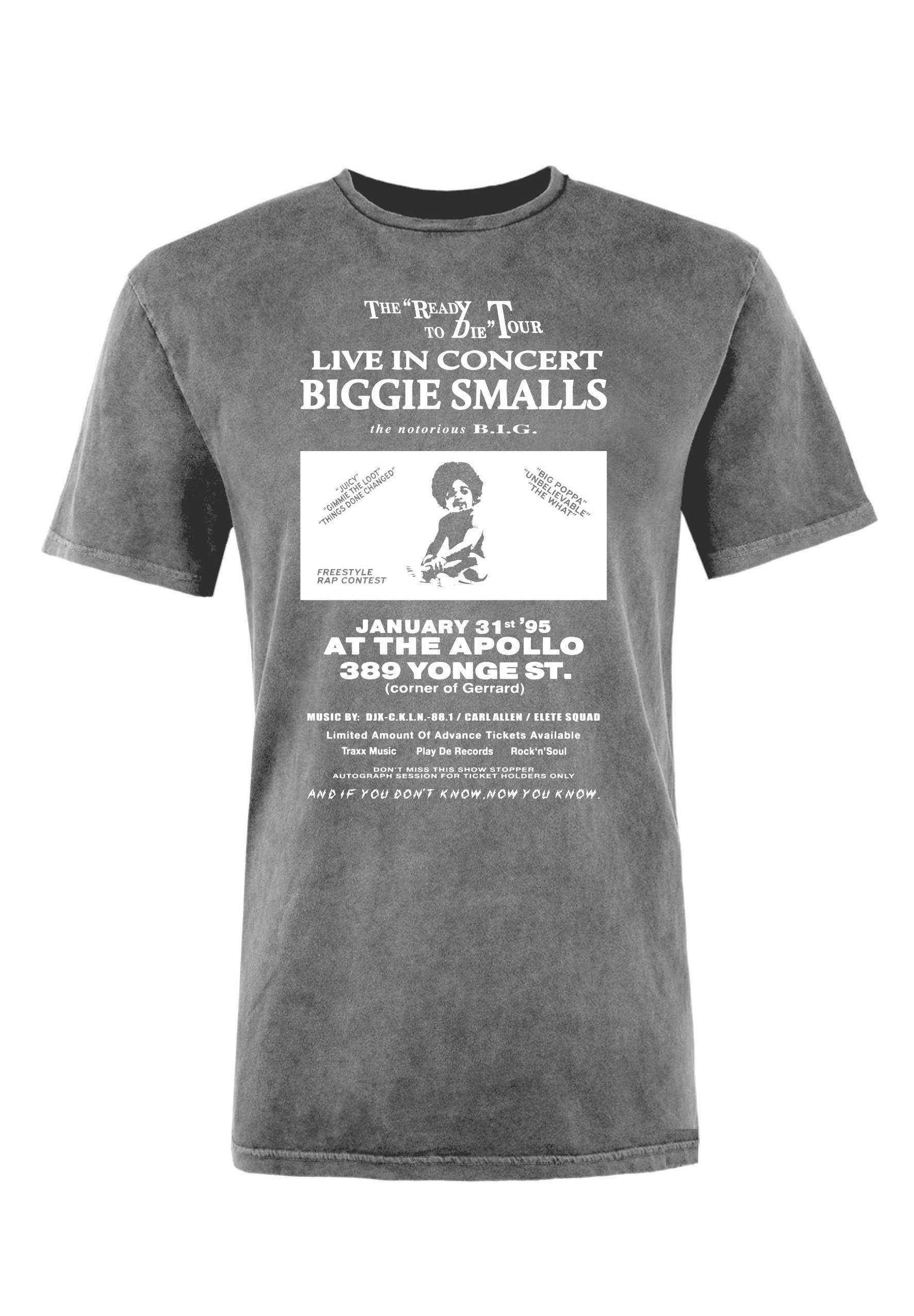 Recovered T-Shirt Biggie Smalls Concert Bio-Baumwolle GOTS Advertise zertifizierte Relaxed Washed