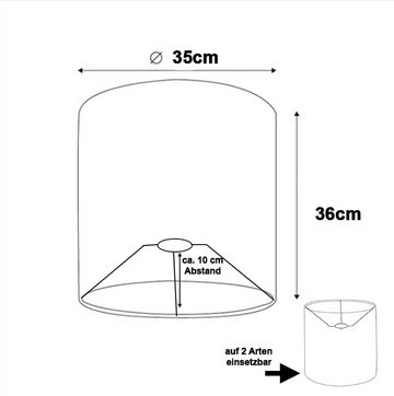 SOMPEX Lampenschirm Single, hellgrau, für Stehleuchte, Pendelleuchte oder Tischleuchte geeignet