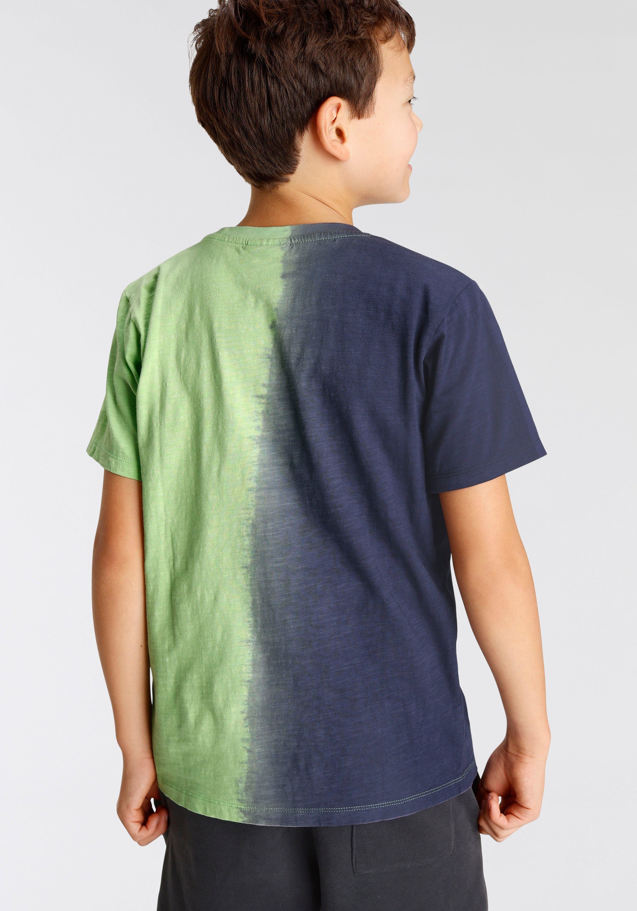 vertikalem Farbverlauf T-Shirt Farbverlauf Chiemsee mit