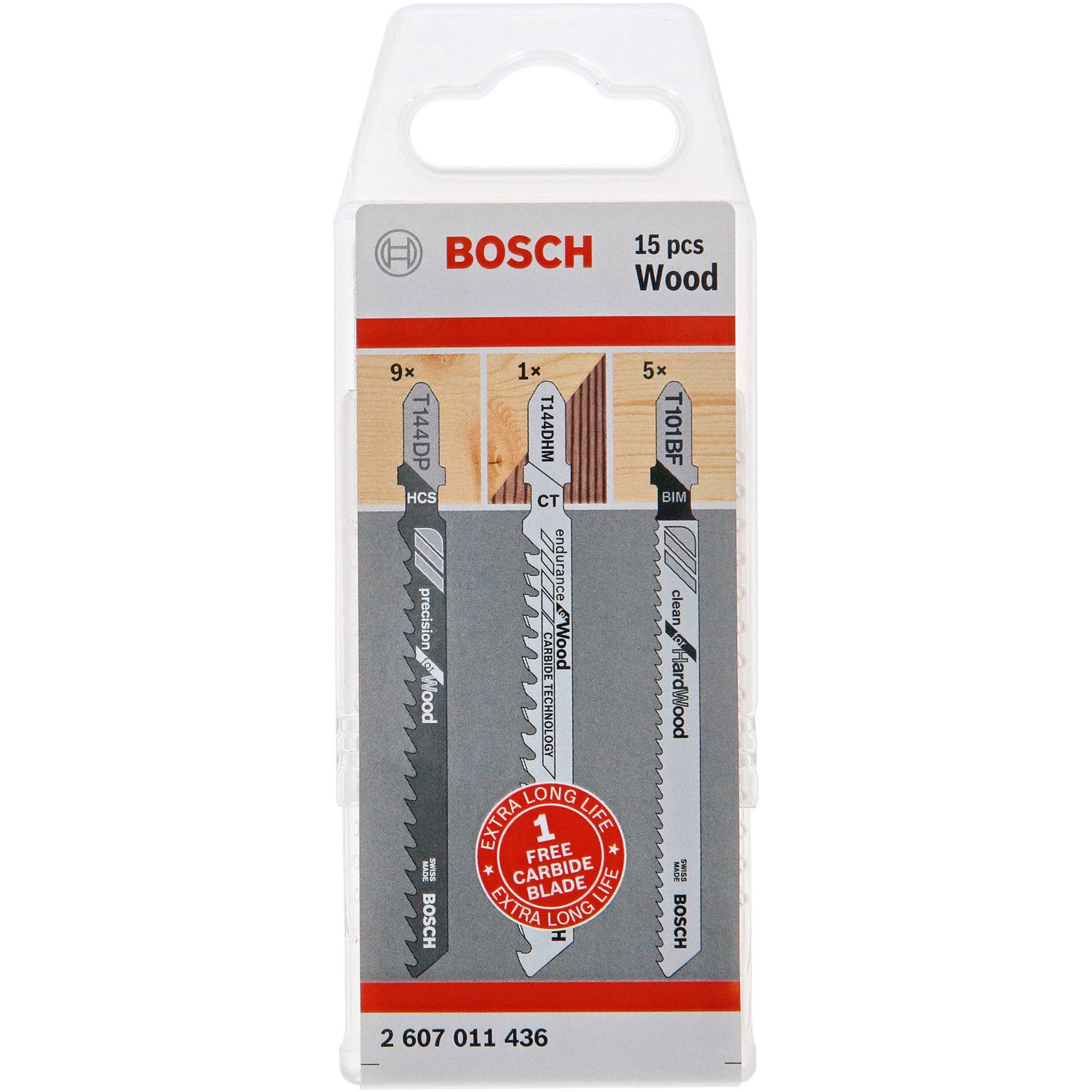Bosch Professional Sägeblatt Bosch Professional PRO Wood Stichsägeblatt-Satz