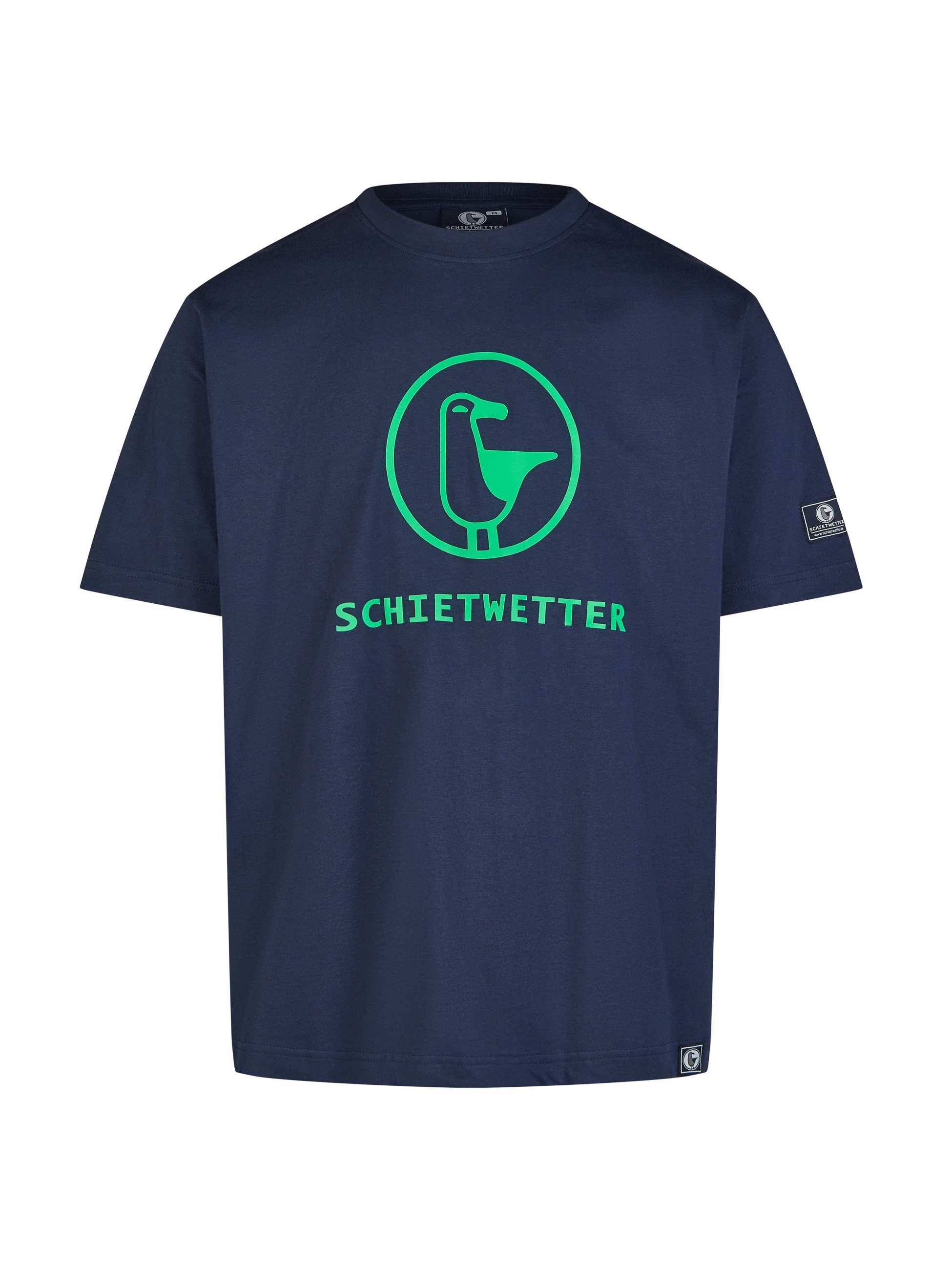 Schietwetter T-Shirt Herren Logo-Print, luftig