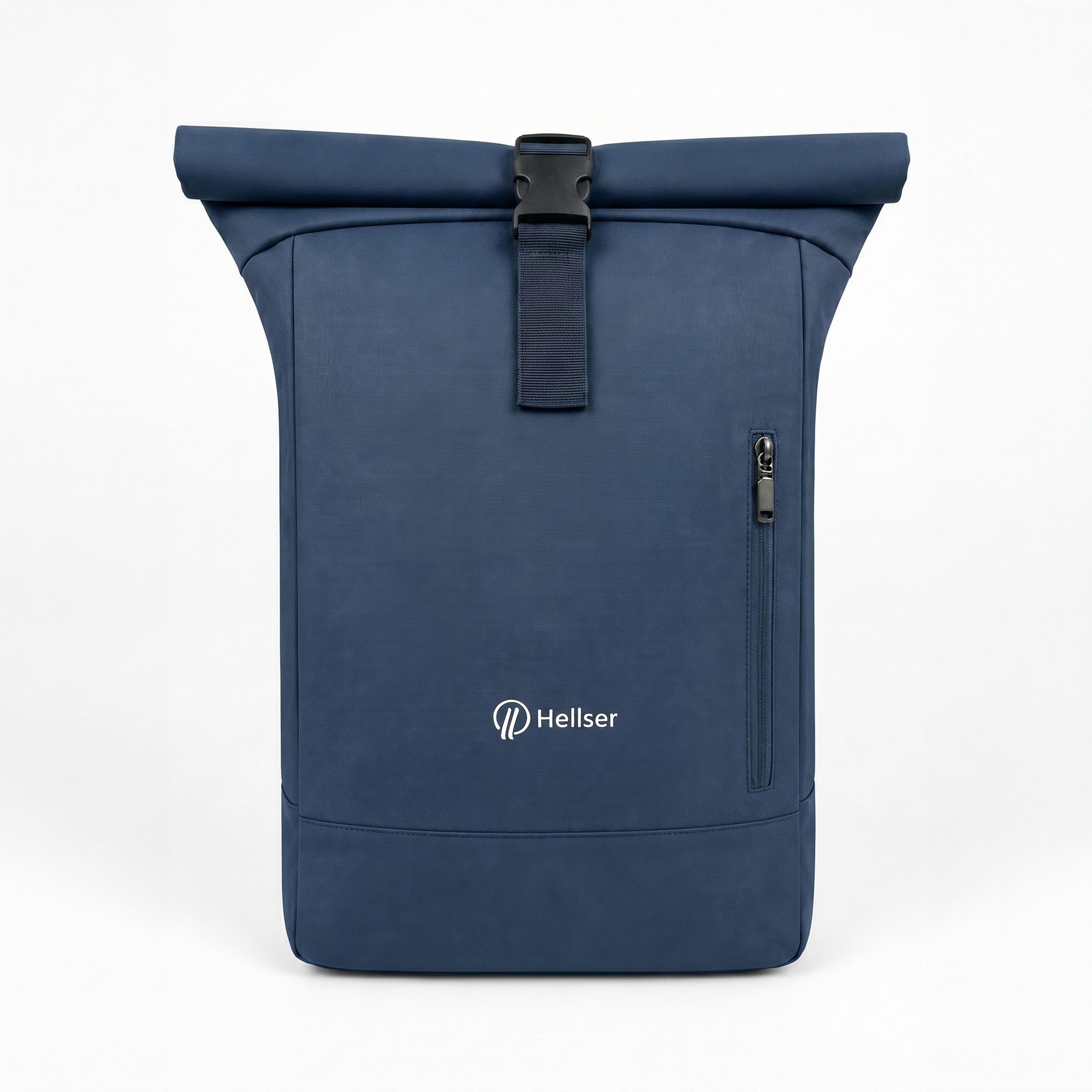 HELLSER Rucksack Rolltop Rucksack – Cityrucksack mit Laptopfach 15,6" Zoll & Koffergurt, 40x29x12 cm – wasserabweisend, geeignet als Handgepäck