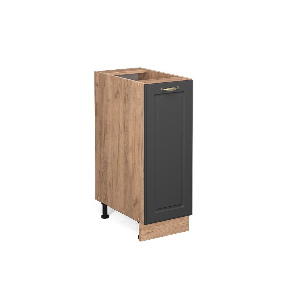 Vicco Apothekerschrank Fame-Line, Anthrazit-Gold/Goldkraft Eiche, 30 günstig online kaufen