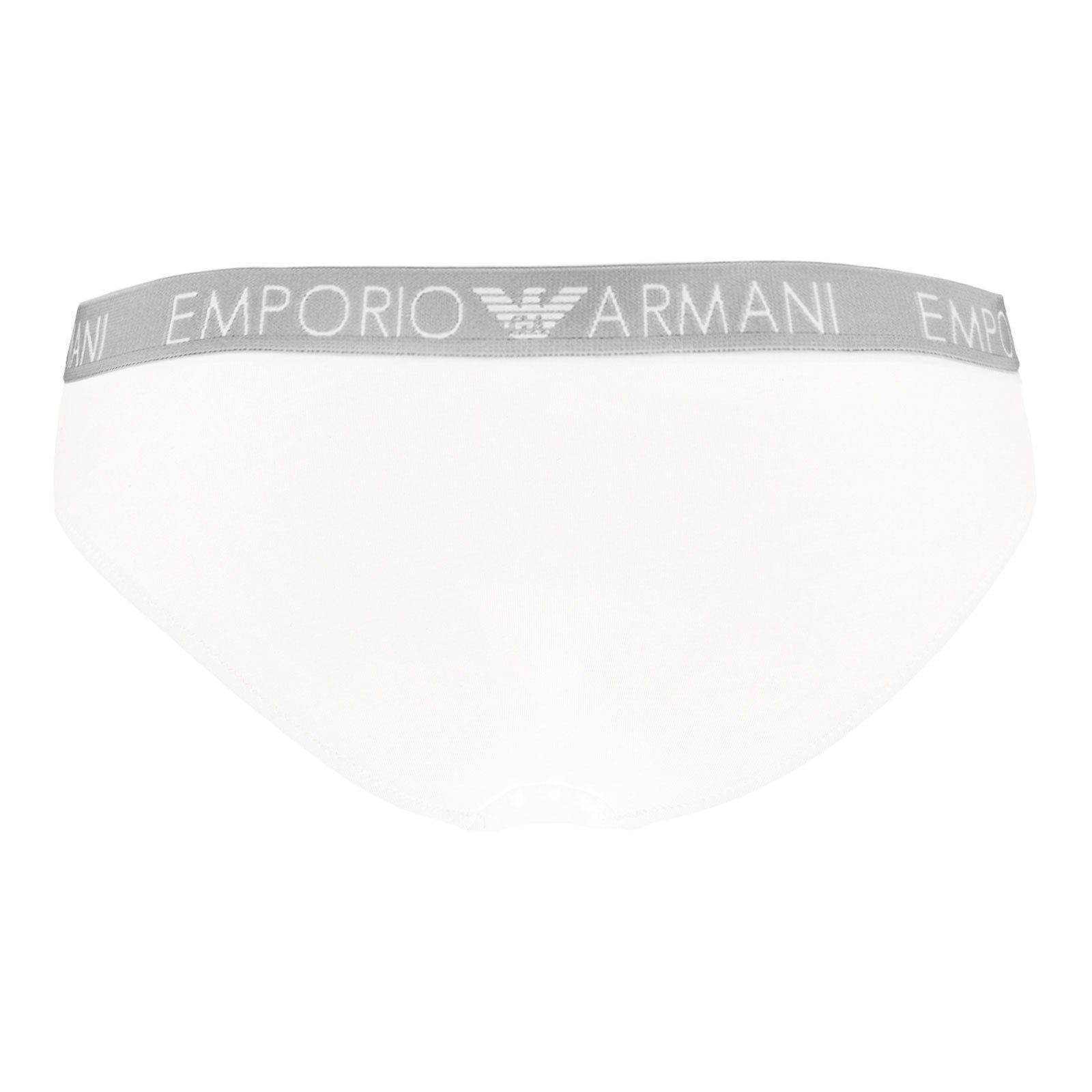 Nahtverlauf Brazilian Emporio Iconic Armani white (2-St) Slip mit / white flachem 04710 Cotton Brief