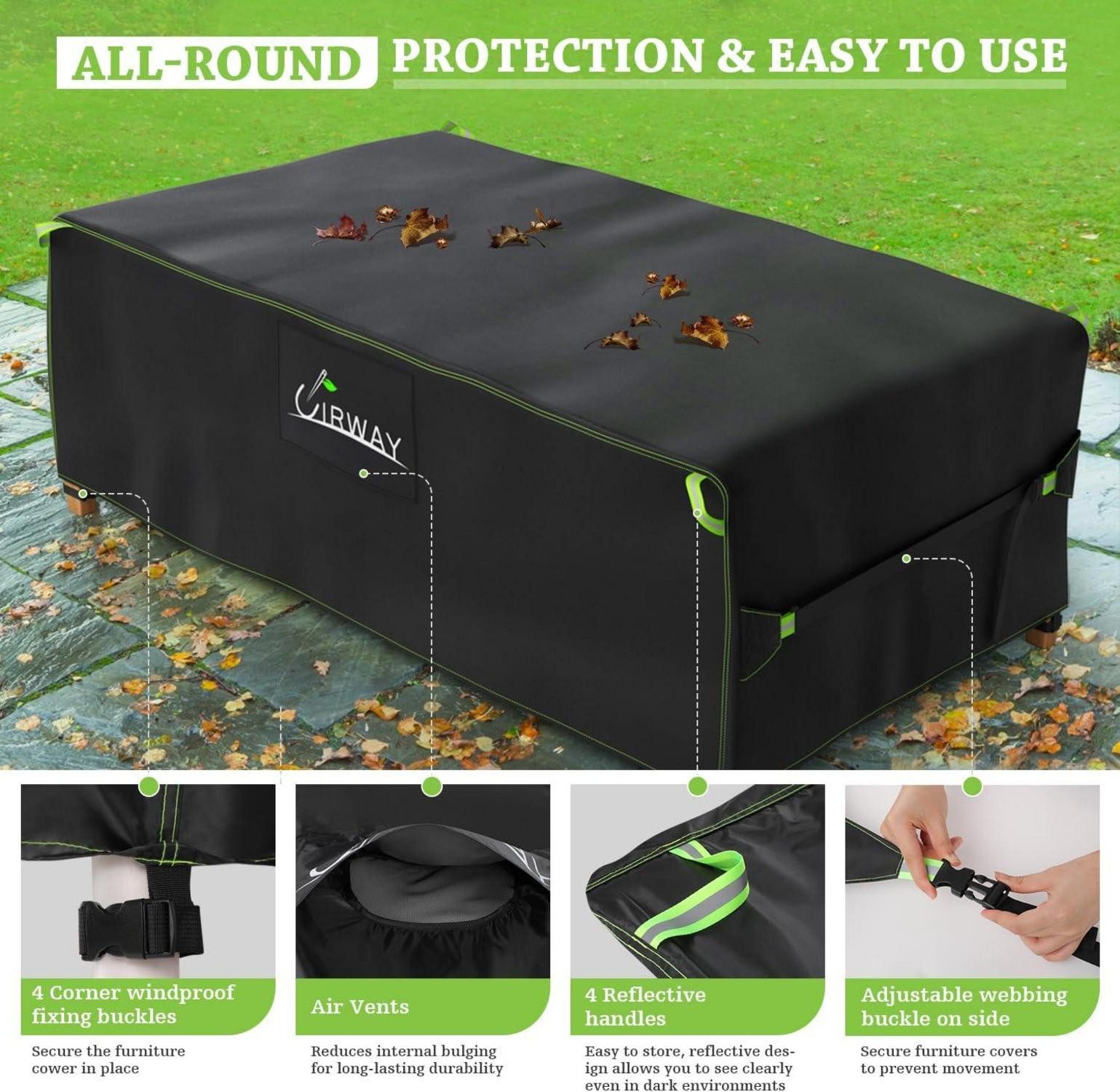 LuxusKollektion Gartenmöbel-Schutzhülle Abdeckung für Gartenmöbel 200x200x9 günstig online kaufen