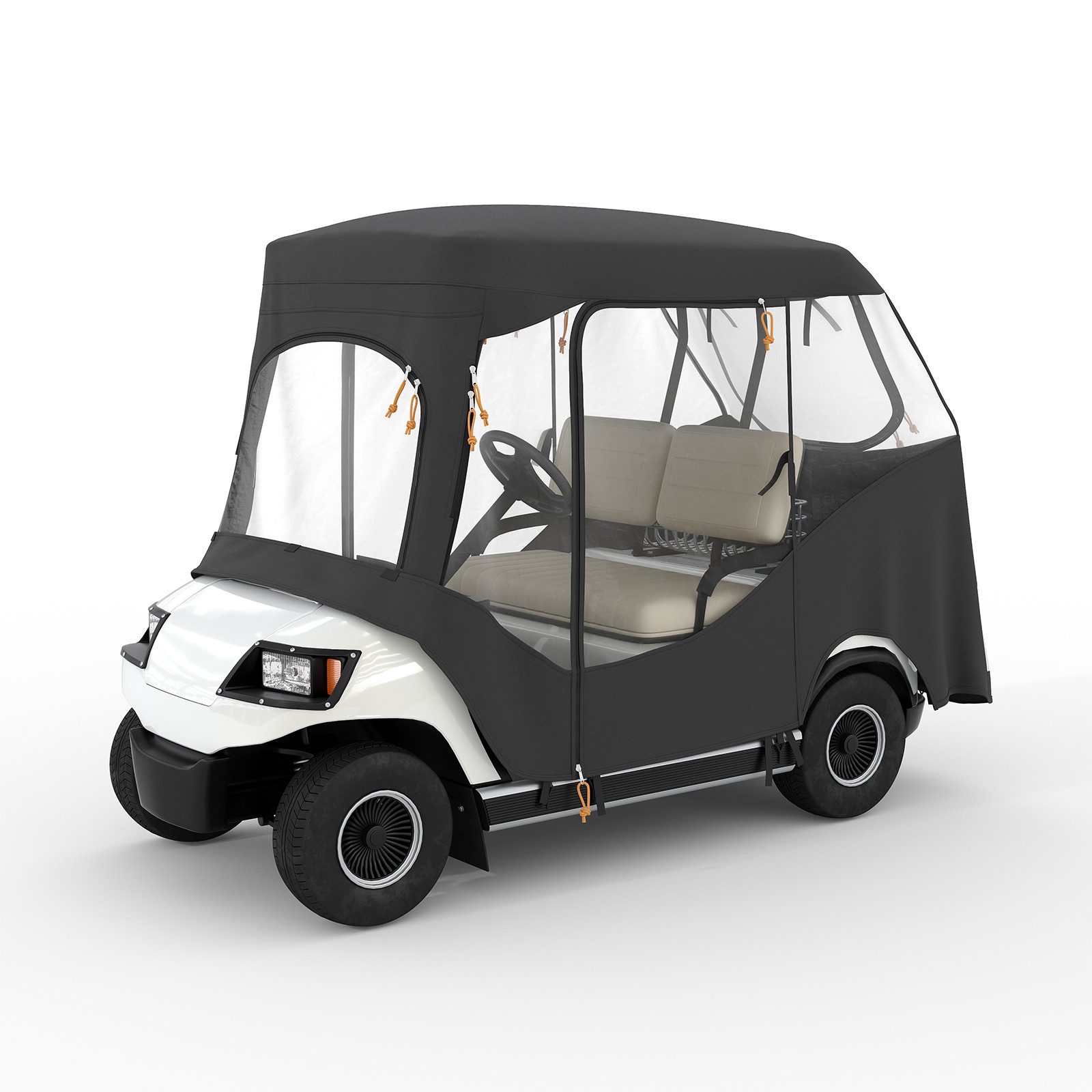 Wohnmobilschutzhülle Oxford-Gewebe 600D+PVC 2-Sitzer Golf Regenschutz, Wasserdicht