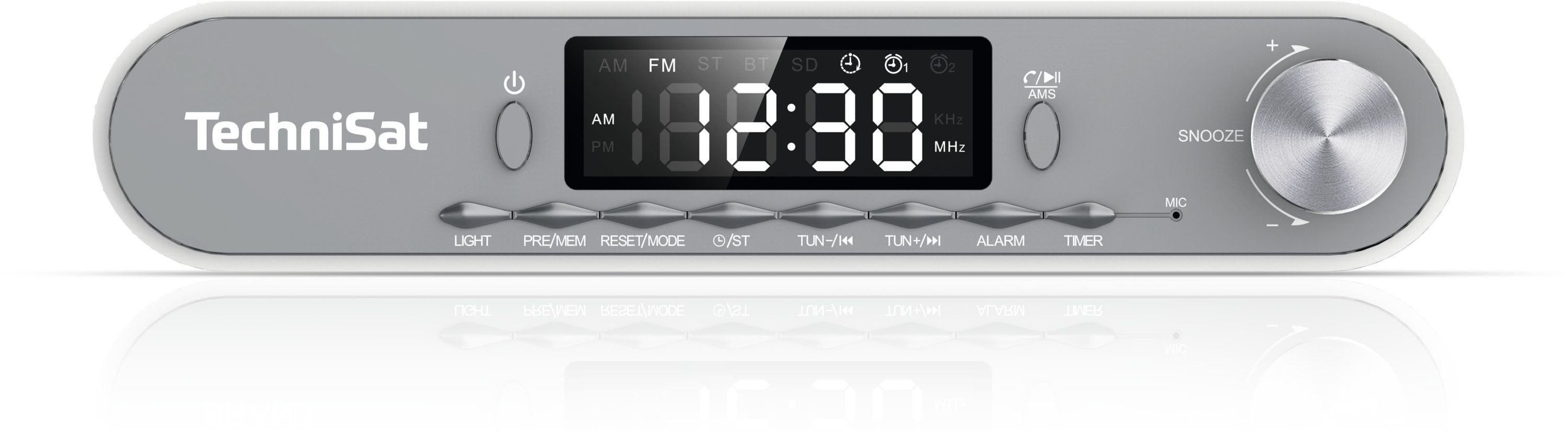 TechniSat VIOLA Küchenradio Küchen-Radio (FM-Tuner mit RDS, 5 W, Arbeitsleuchte, Timer, Bluetooth, Freisprechfunktion, Wecker)