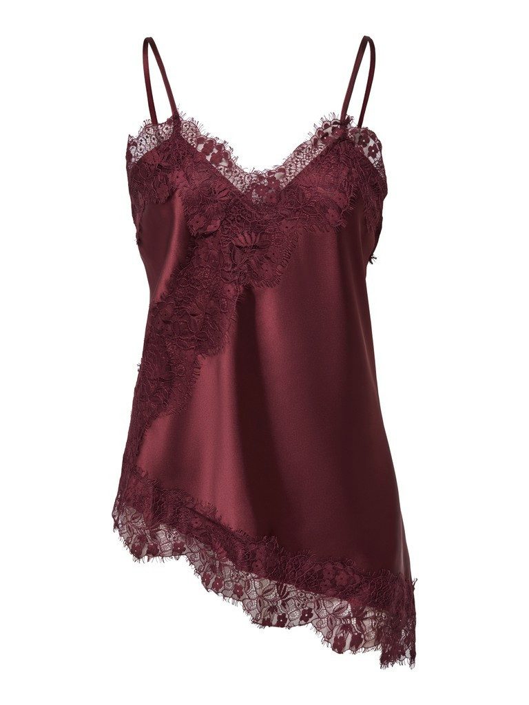 ONLY Blusenshirt ONLINDONA STRAP SATIN LACE TOP WVN