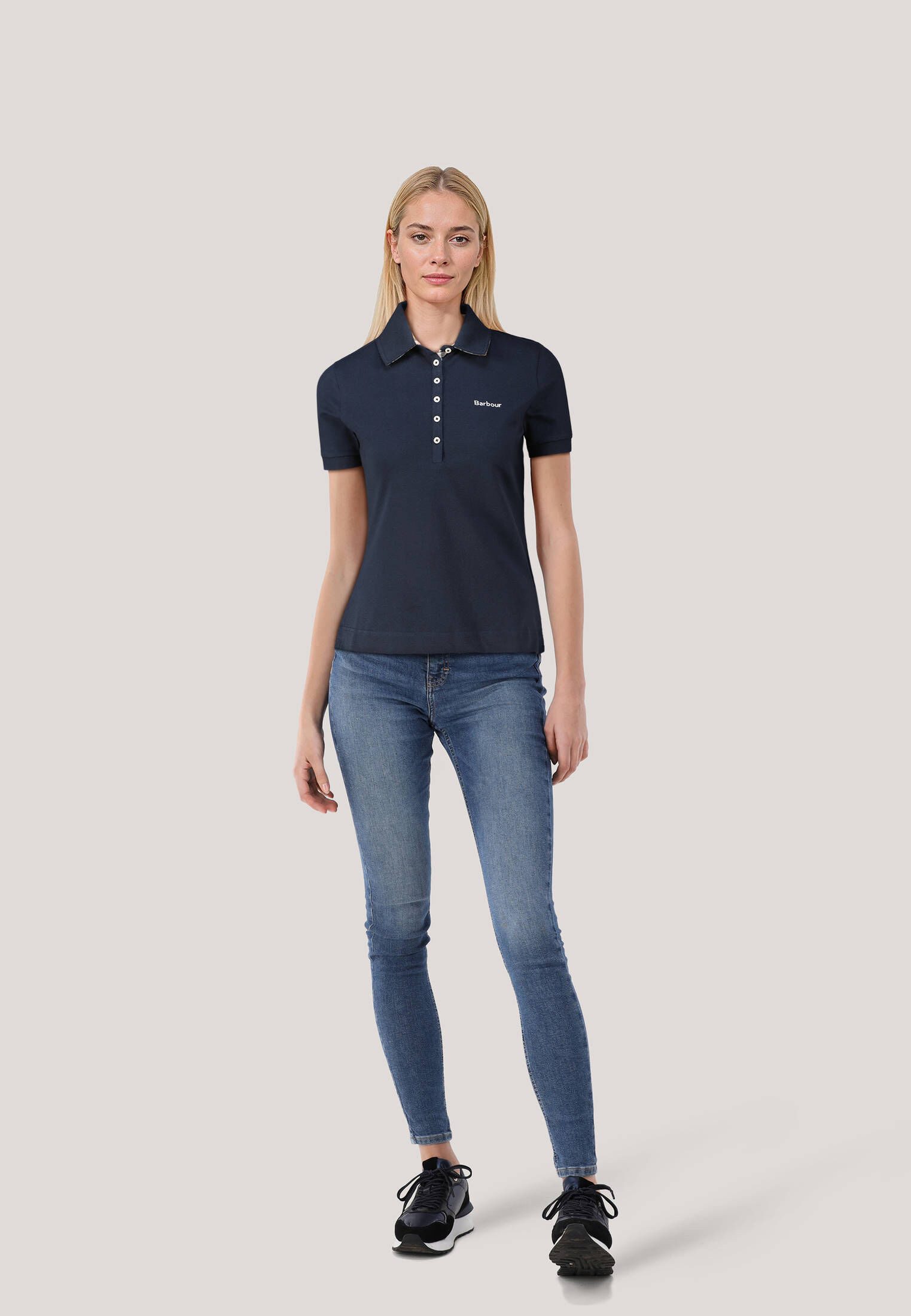 Barbour Poloshirt Damen Poloshirt PORTSDOWN Kurzarm günstig online kaufen
