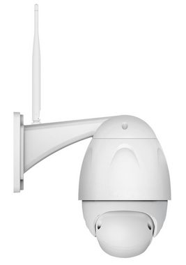 Foscam FI9928P 2 MP FULL HD WLAN PTZ Dome Überwachungskamera (Außenbereich, Innenbereich, Nachtsicht bis zu 60 m, 4fach optischer Zoom, Schwenk- und Neigungsfunktion, Wetterschutz IP66)