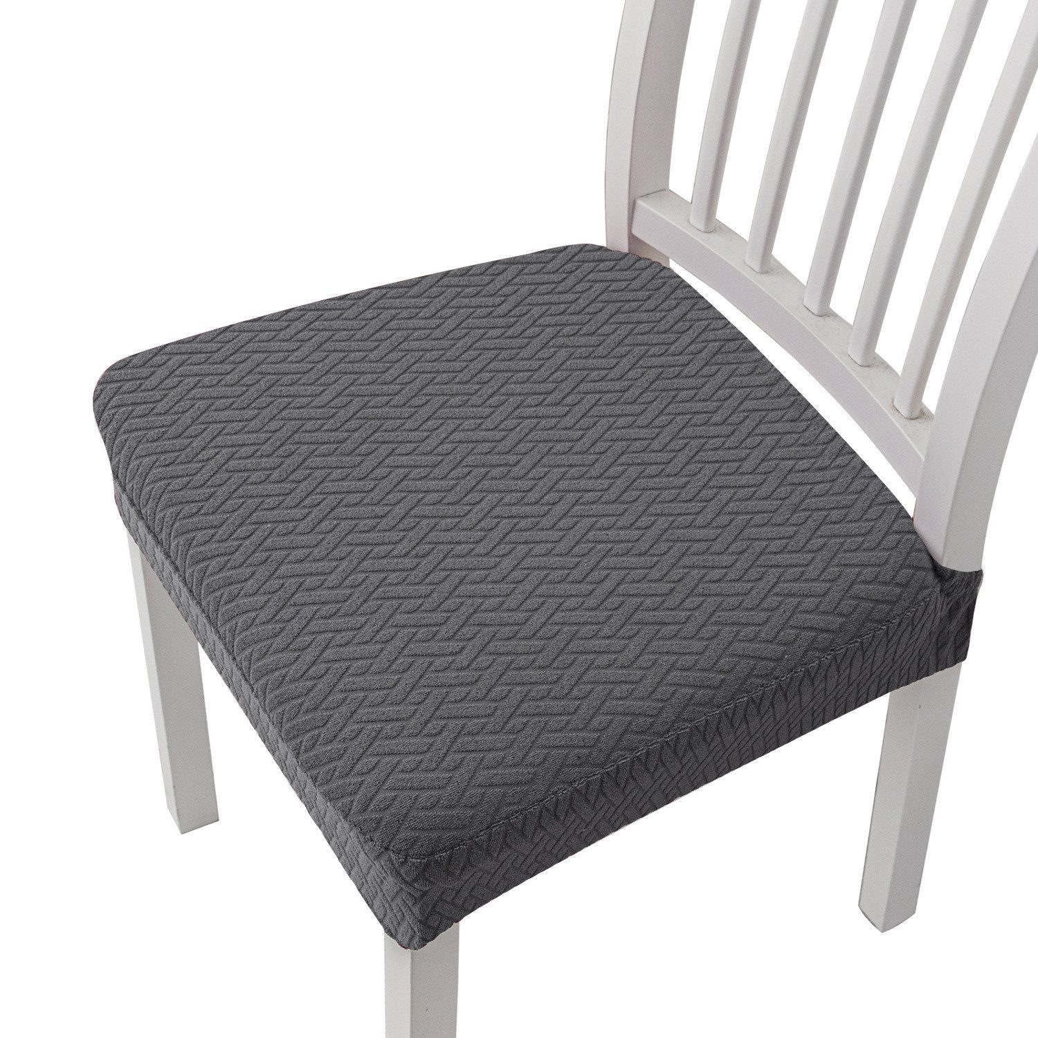 Diwzbyn Stuhlhusse Dehnbarer Bürostuhlbezug, Stuhlbezug Sitzfläche Abnehmbar Waschbar, Hochelastischer Anti-Staub Stuhl Slip Cover Kissenbezug