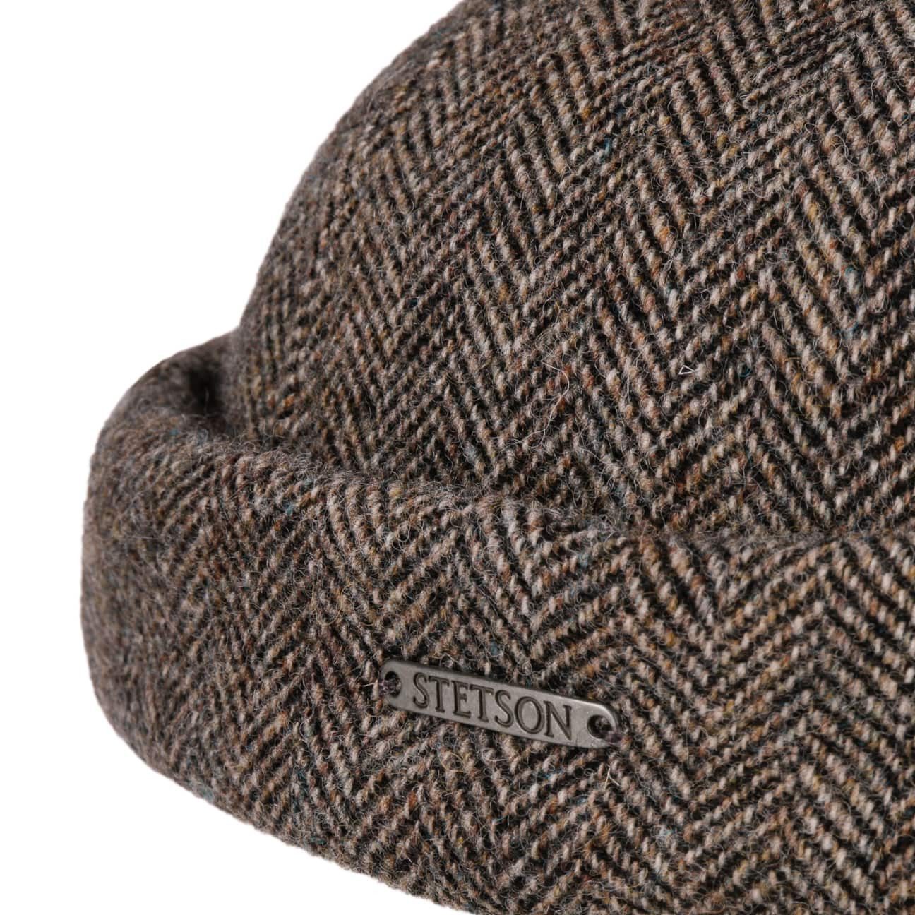 Stetson Schiebermütze (1-St) Wollmütze mit Umschlag, Made in the EU