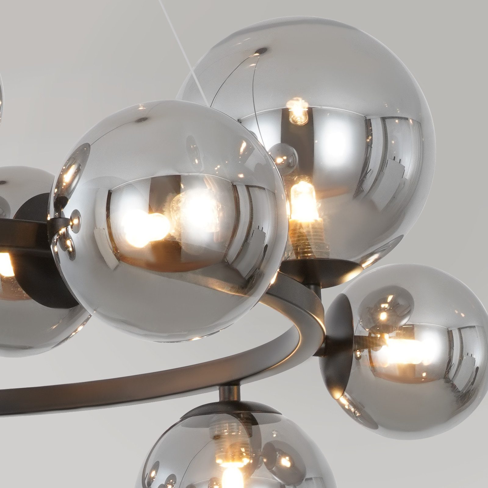 Nettlife Pendelleuchte Esstisch Glas G9 8/14 Flammig Modern Kronleuchter, L günstig online kaufen