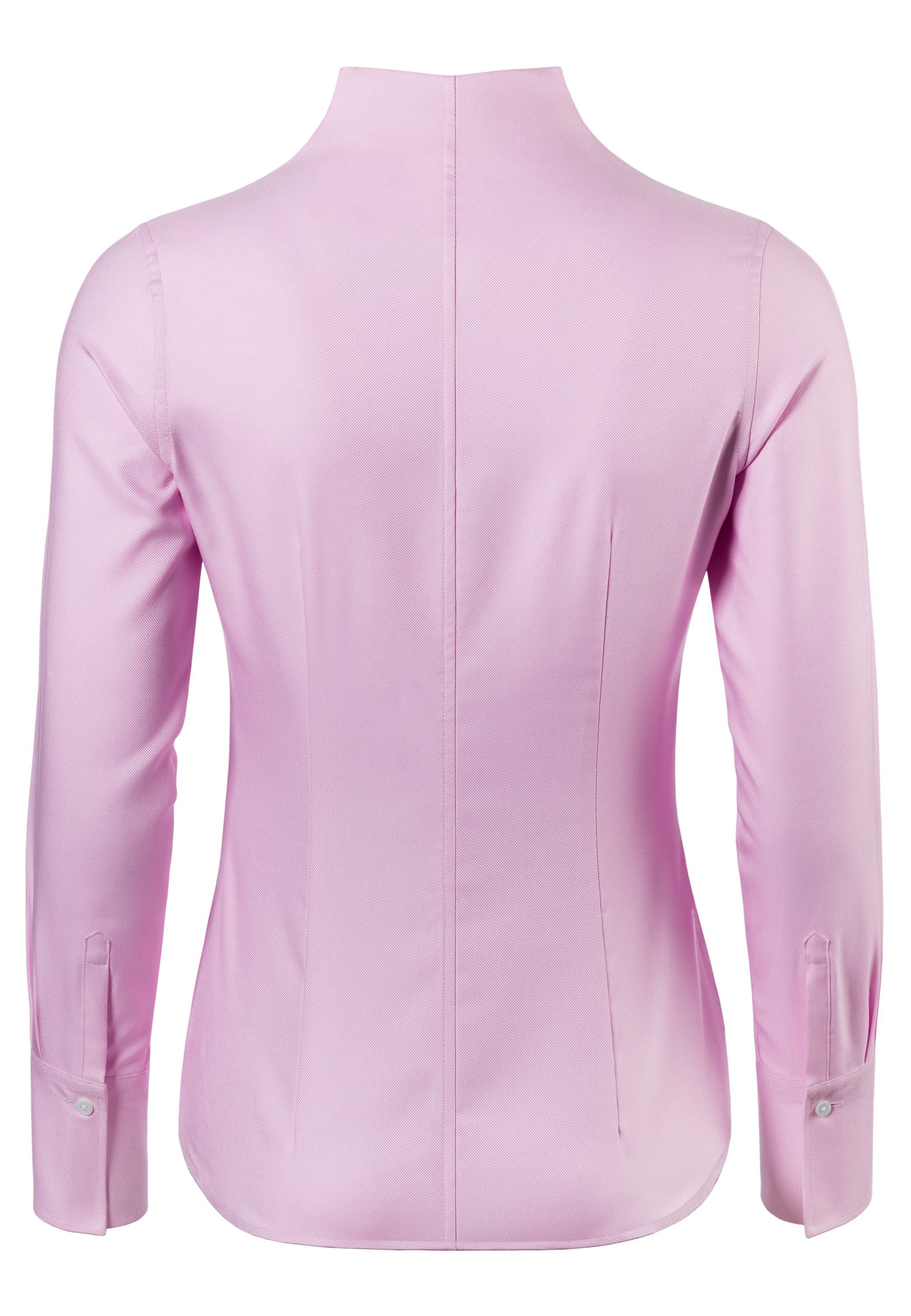 Vincenzo Boretti Klassische Bluse leicht tailliert soft Oxford Kelchkragen