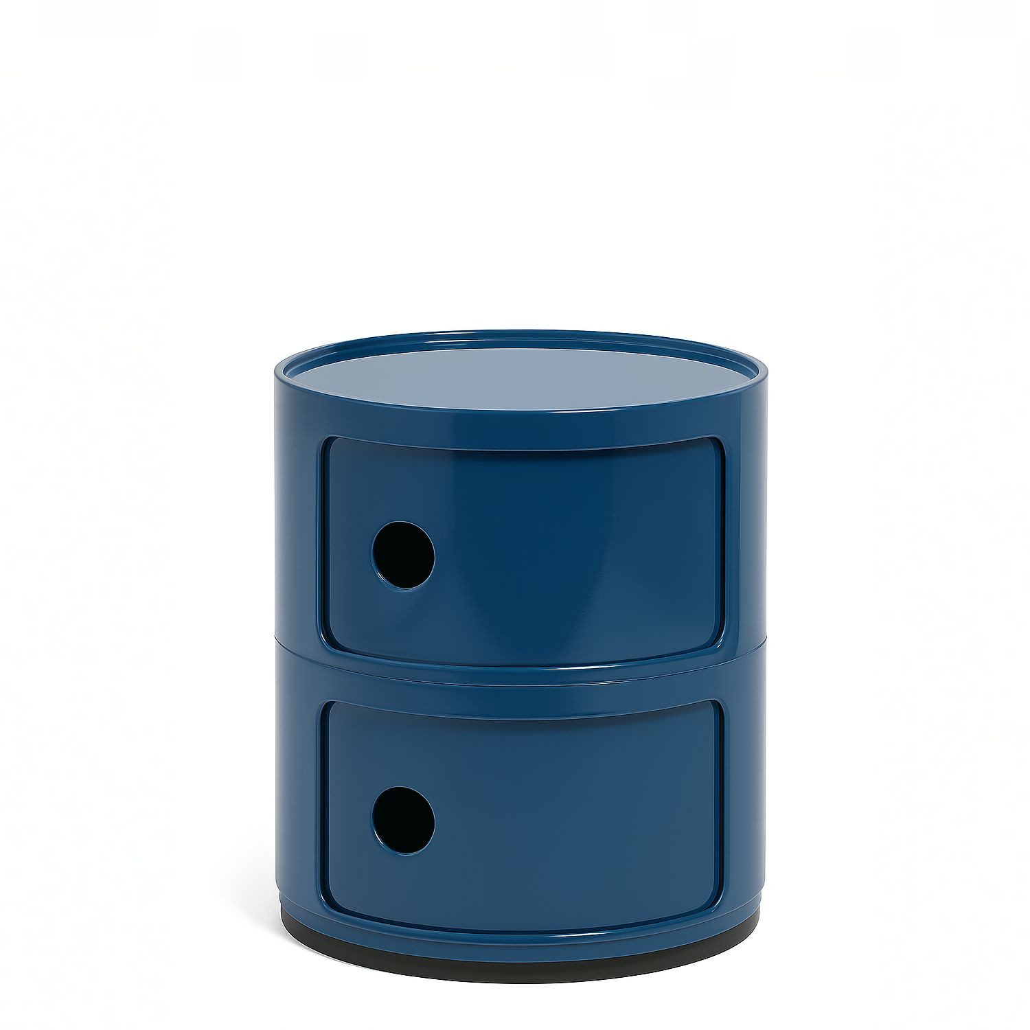 Kartell Container Componibili mit zwei Fächern Blau