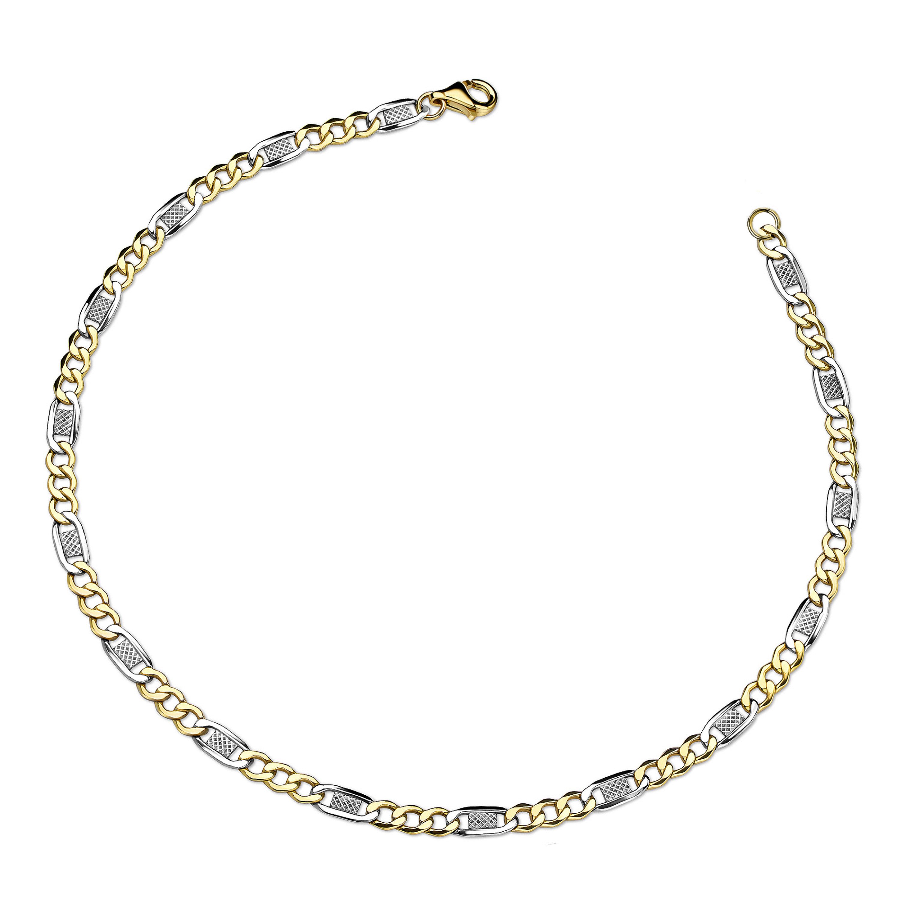 Firetti Armband Schmuck Geschenk Gold 333 Armschmuck Armkette 2-farbig bicolor, Made in Germany