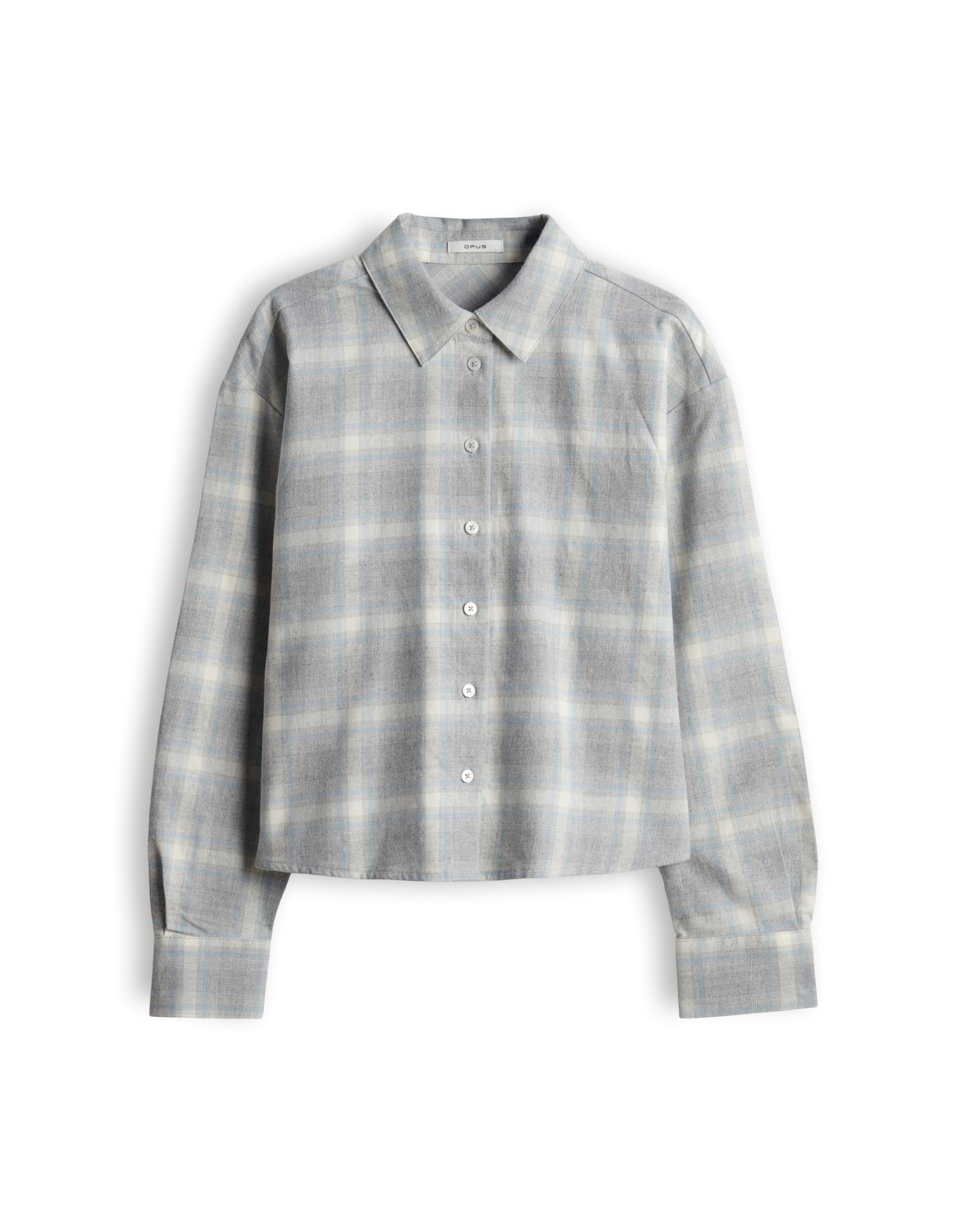 OPUS Hemdbluse Flakaro aus weichem Flanell Gerader Schnitt mit weichem Griff und Kellerfalte im Rücken – Bild 2 von 5