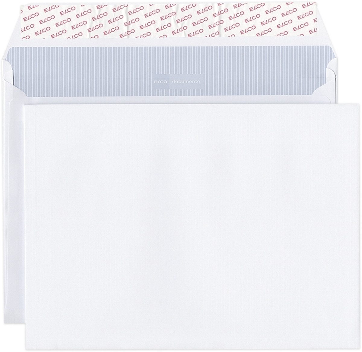 ELCO Briefumschlag Briefumschläge Documento C4 plus mit Seitenfalte und Innendruck 120 g
