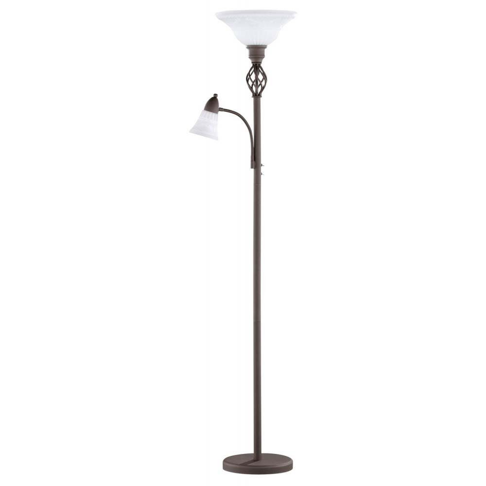 TRIO Leuchten Аплайтер, Leuchtmittel nicht inklusive, Hübsche 2-flg Steh Stand Leuchte Schlafzimmer Rostfarbig Licht TRIO