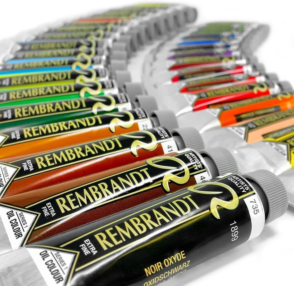 Talens Ölfarbe Ölfarben-Set mit Holzkasten Excellent, 19 x 15 ml + 18 x 40 ml + 3 x 60 ml + 1 x 150 ml + Zubehör