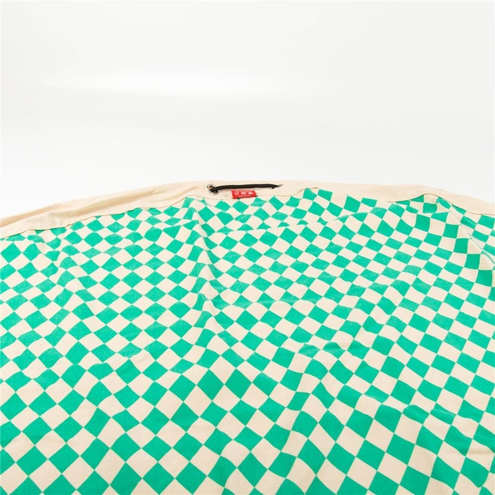 Play&Go Spielmatte Spieldecke Diamond green Ø 140 cm, Aufbewahrungssack, Spielteppich, Spielzeugtasche, Aufbewahrung für Spielzeug, Diamanten, Grün