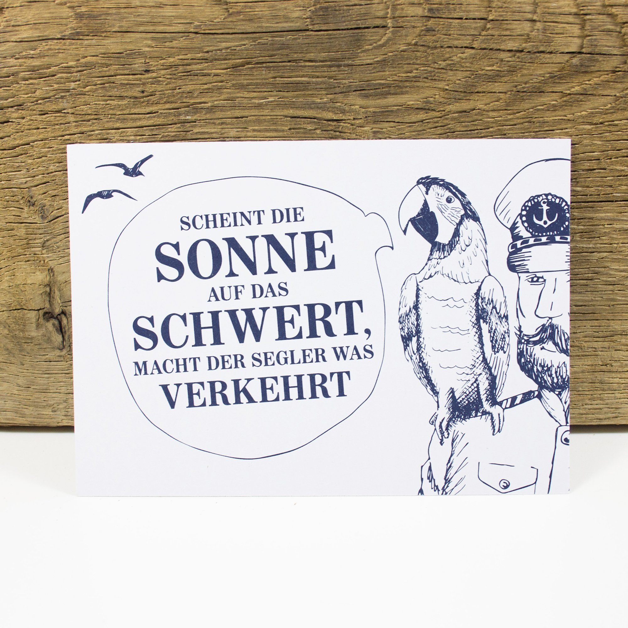 Bow & Hummingbird Postkarte Postkarte Weisheit 100 I, % Recyclingpapier Käpt´ns
