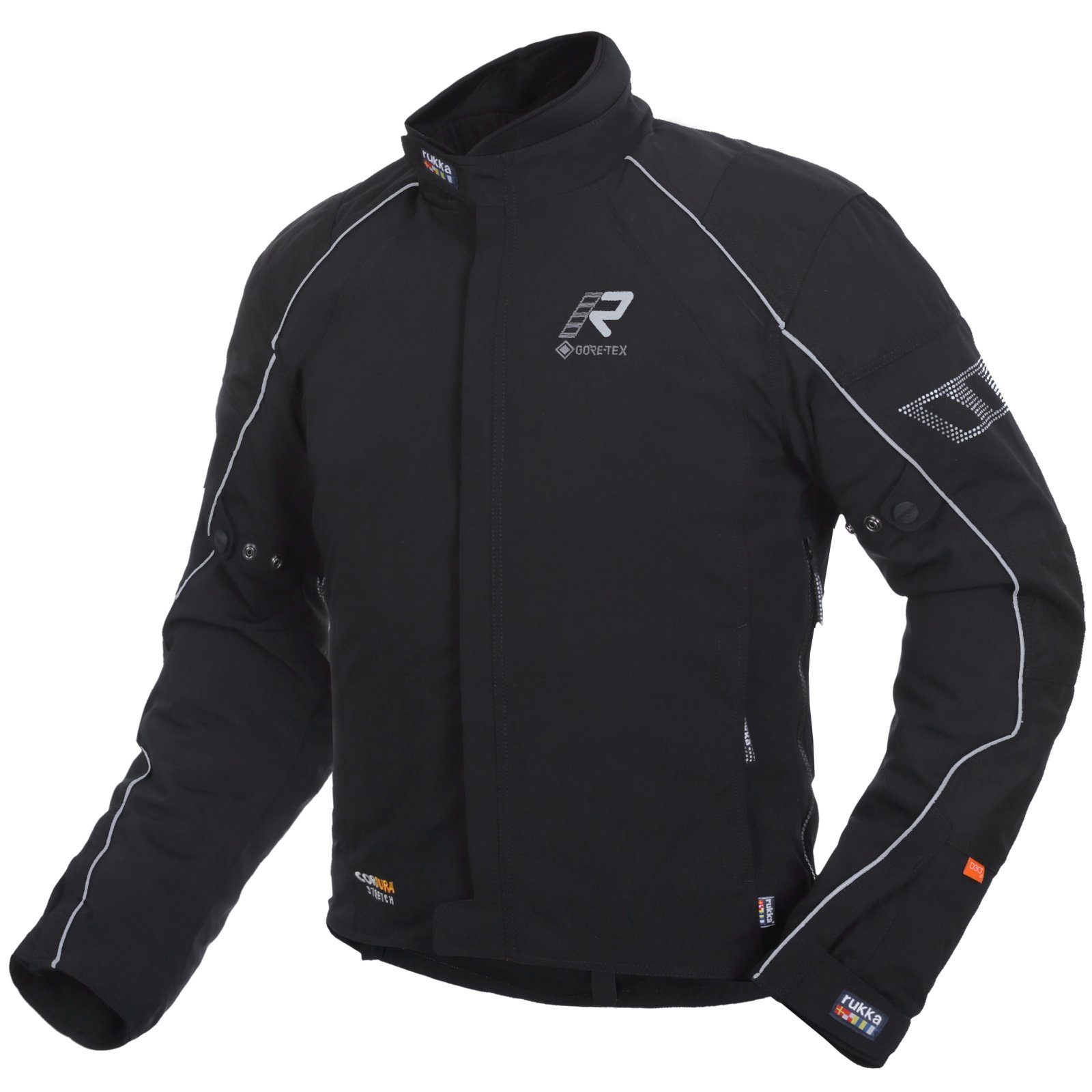 Motorradjacke Rukka Comfo-R Jacke schwarz / silber Herren 64