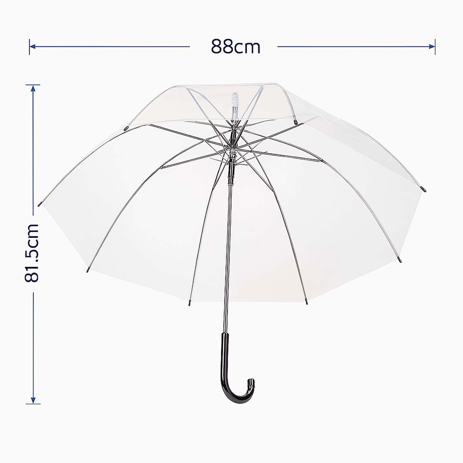 BURI Stockregenschirm Transparenter Design Regenschirm - durchsichtiger Sto günstig online kaufen