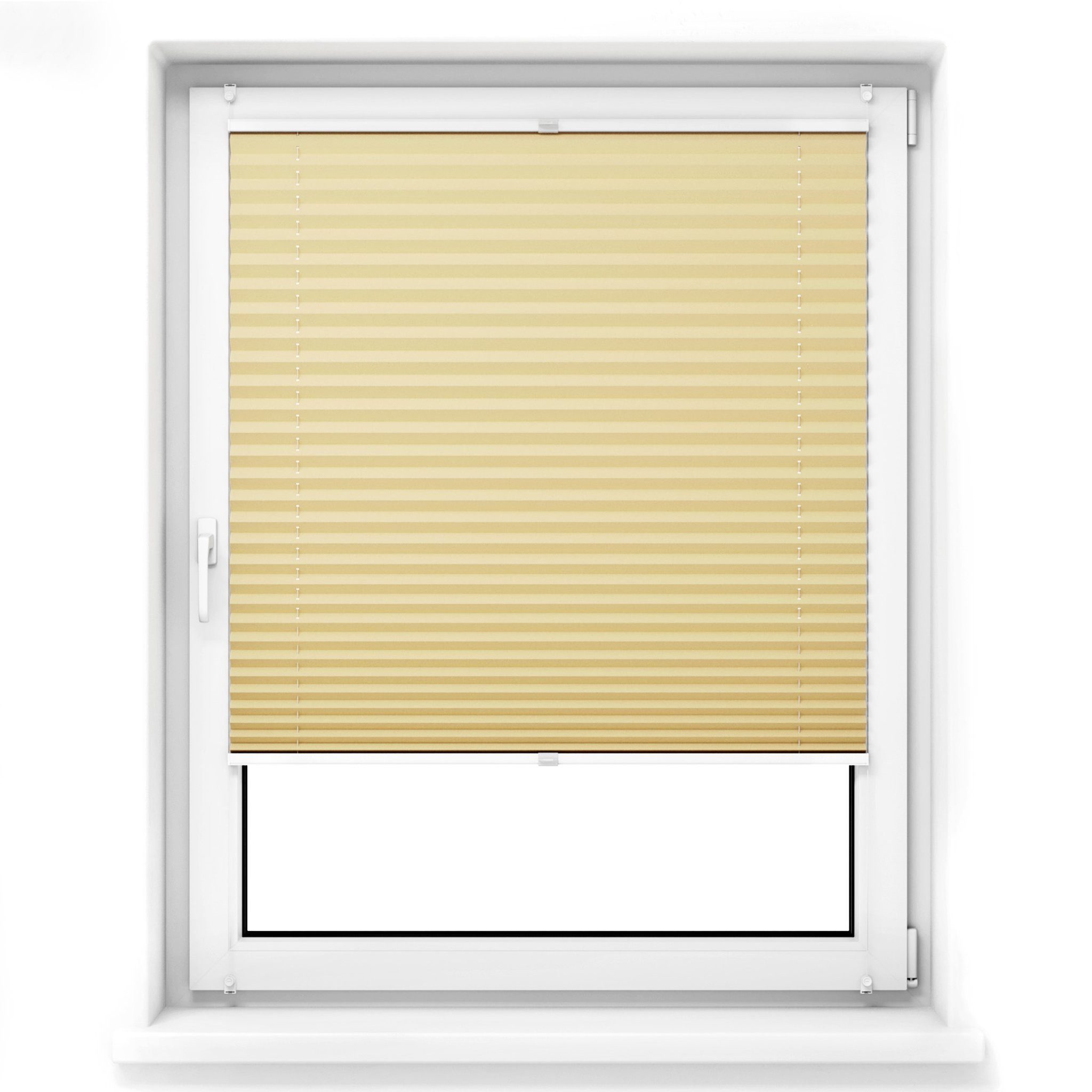jalousiescout Plissee Pure Plissee Premium, 30 x 100 cm, beige, halbtranspa günstig online kaufen