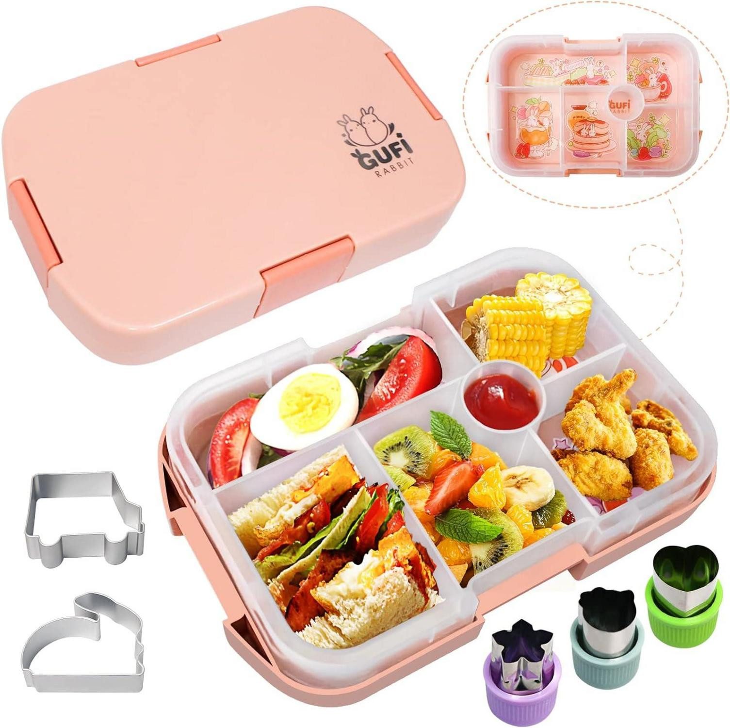 Aufbewahrungsbox Kinder-Lunchbox Bento-Box mit 6