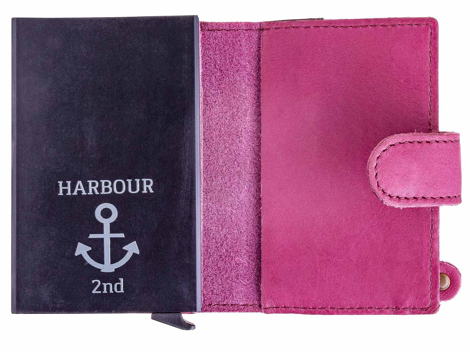 Harbour Kartenetui 2nd Leder Robin HARBOUR Fuchsia 2nd (1-tlg), Kartenfach Geldbörse
