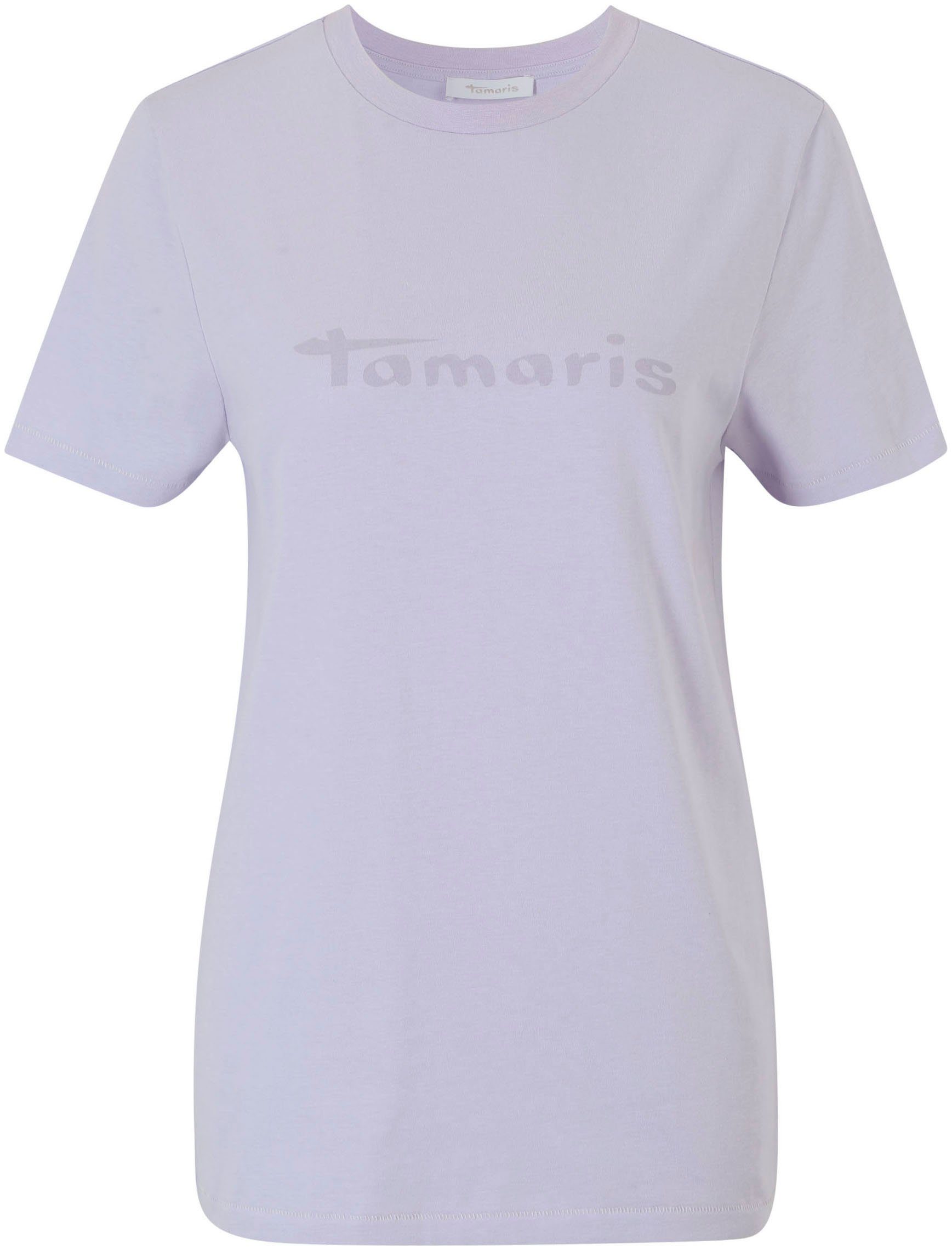 mit T-Shirt KOLLEKTION lavender Rundhalsausschnitt Tamaris NEUE -