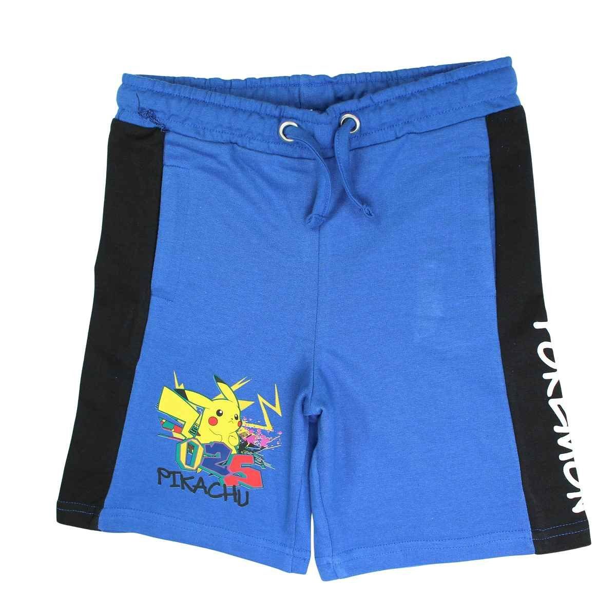 POKÉMON Shorts Pikachu kurze Hose Jungen - Sommer Sweathose 140 - 176 cm