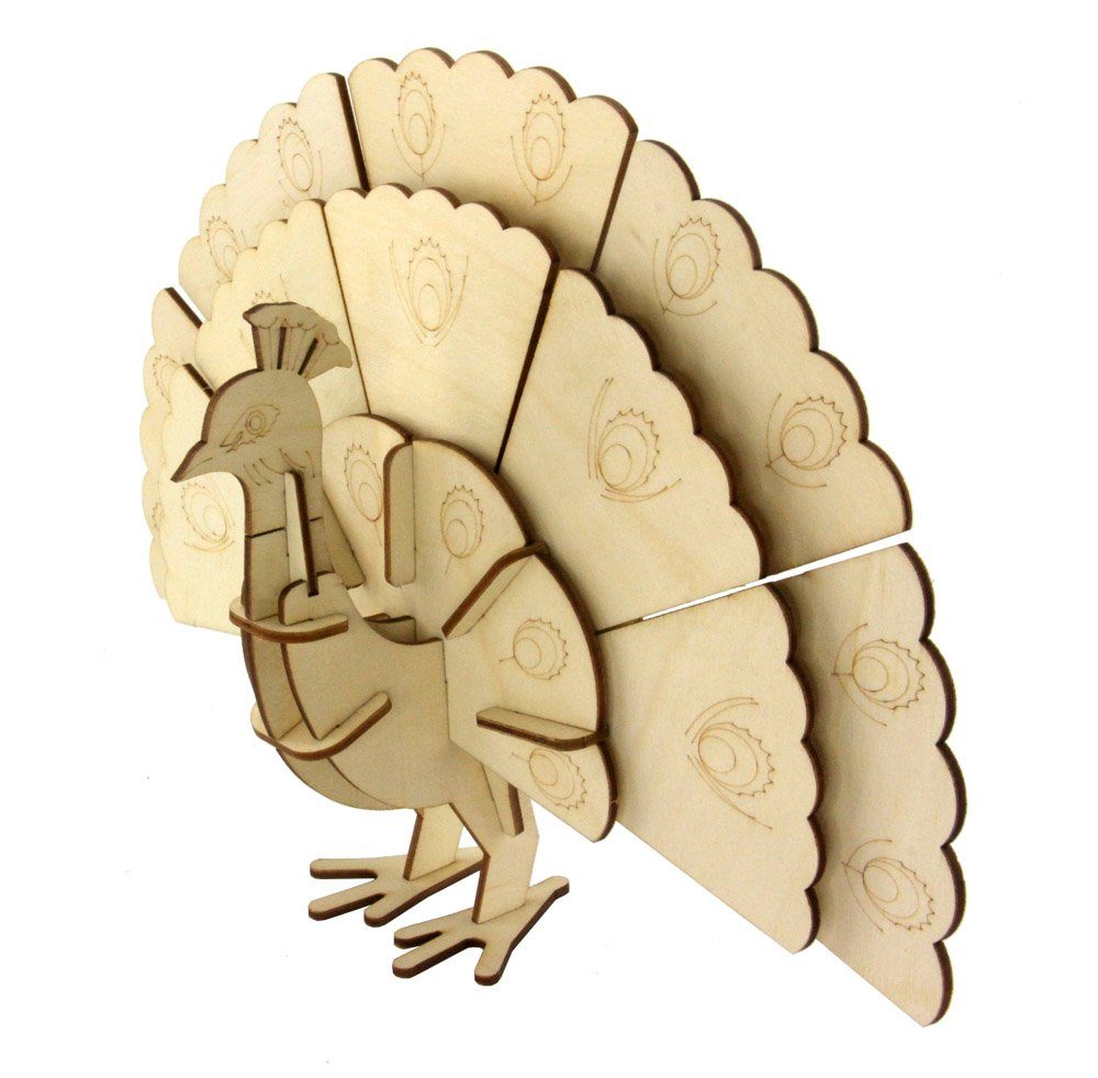 SOL-EXPERT group Modellbausatz 3D Holz Puzzle Pfau