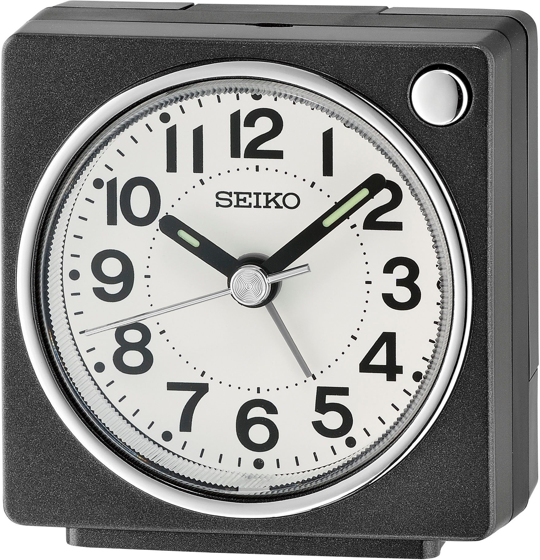 Seiko Quarzwecker QHE196K Quarzwecker, Reisewecker,Schlafzimmer, Piepalarm,durchlaufende Sekunde