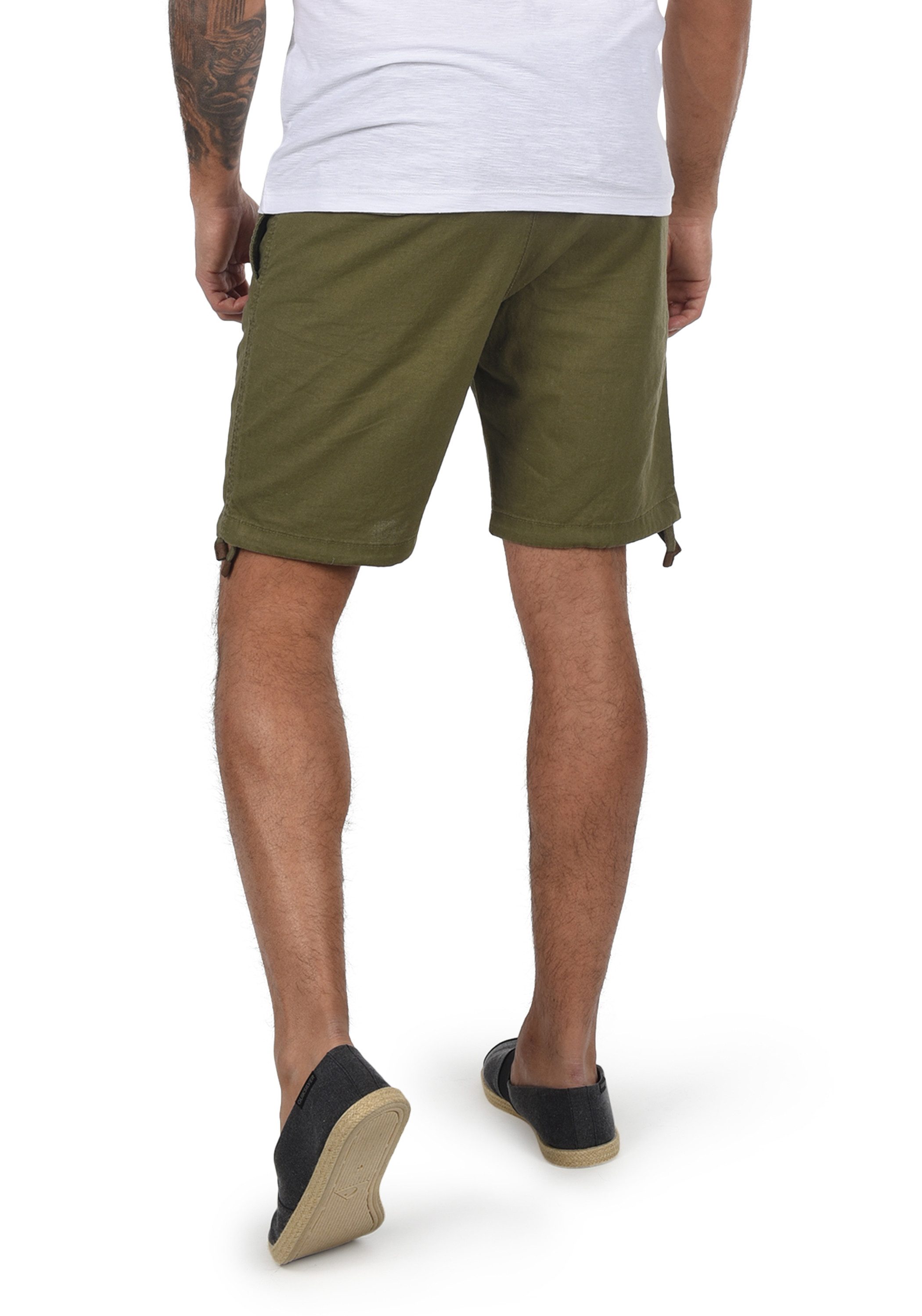 Indicode Leinenhose IDMoses Kurze Hose aus Leinenqualität
