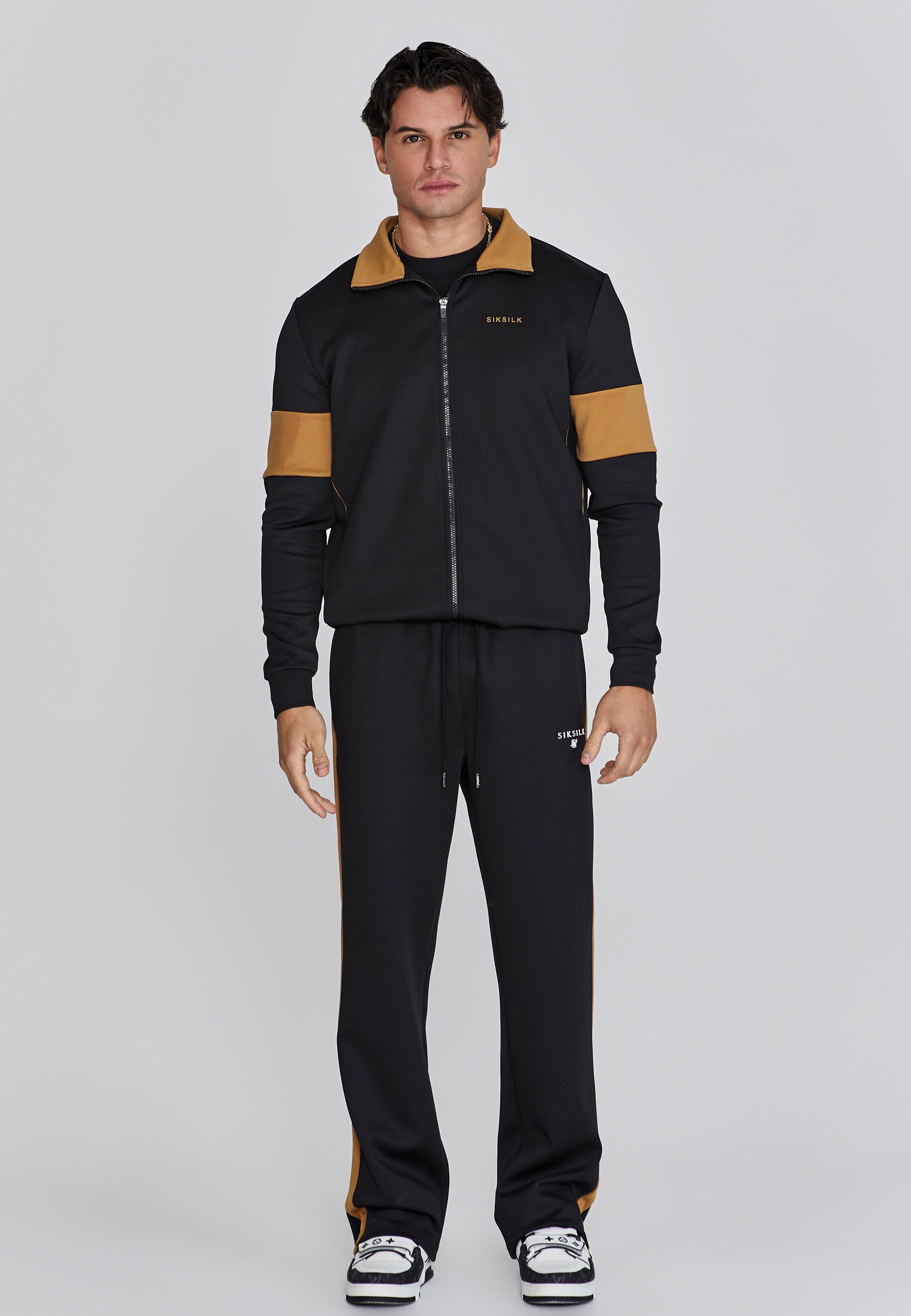 Siksilk Sweatjacke SikSilk Herren Schwarze Trainingsjacke