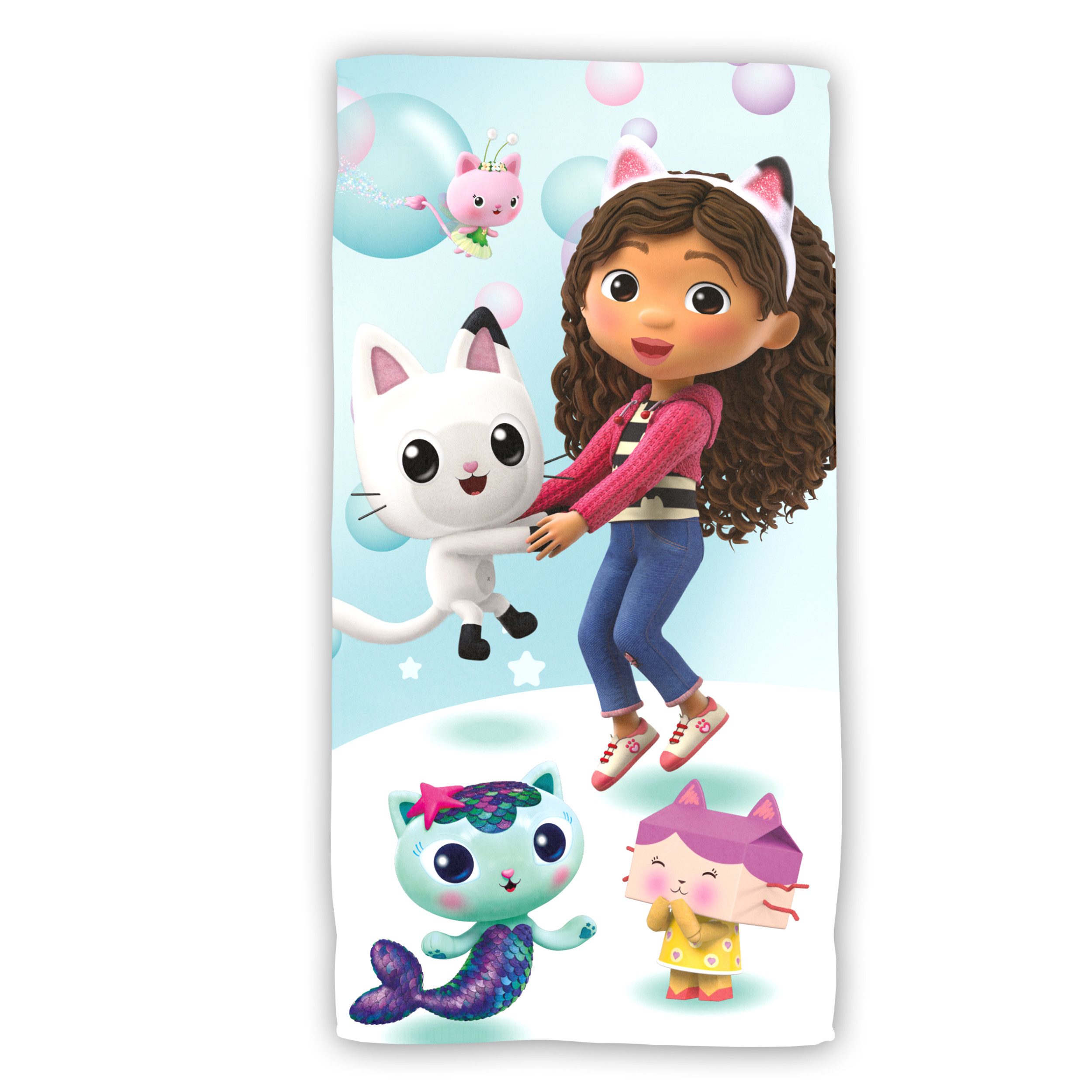 Gabby's Dollhouse Strandtuch Baumwolle Strandtuch Frottee Badetuch mit Prem günstig online kaufen