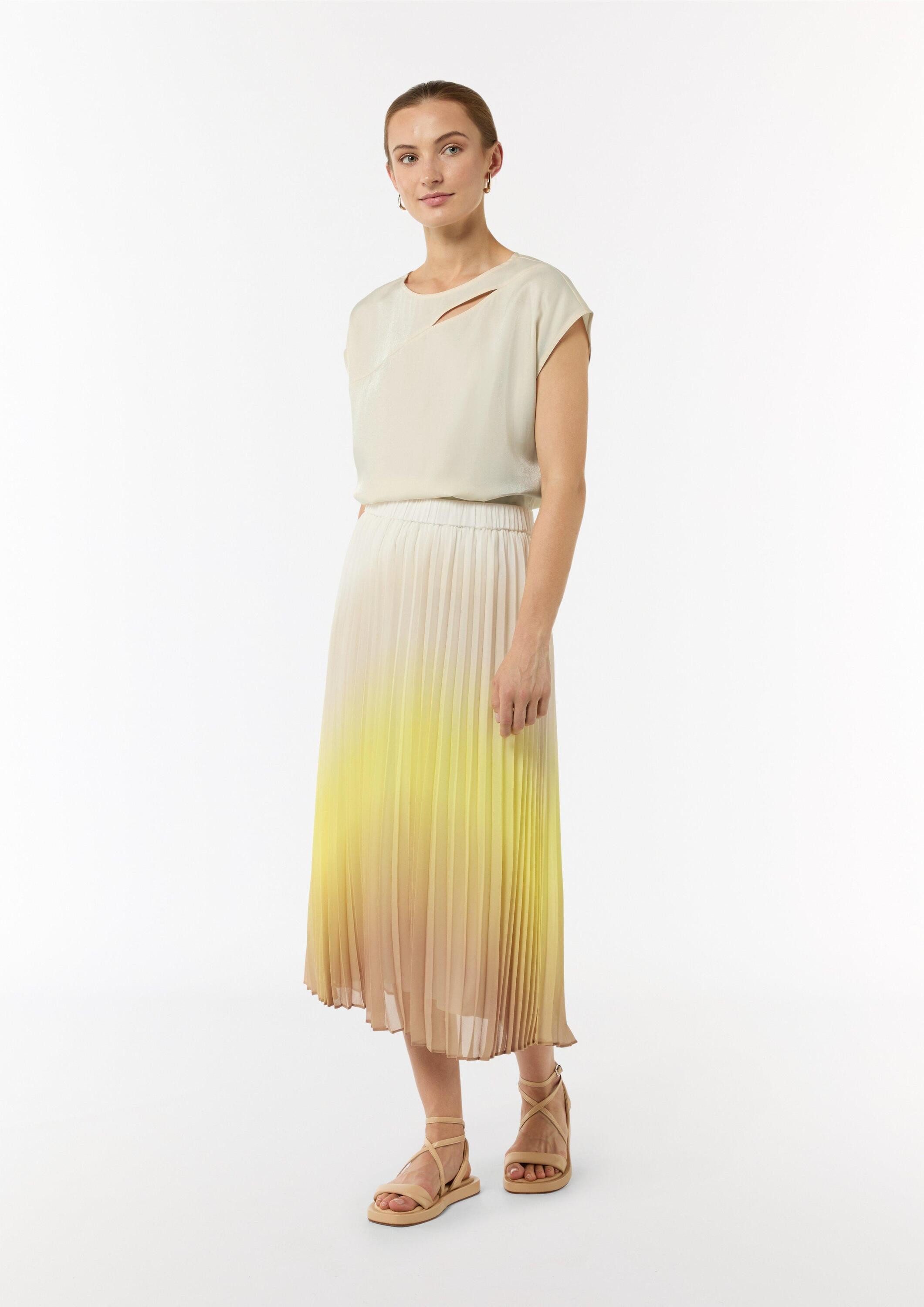 comma Blusentop Bluse Blusenshirt aus Satin