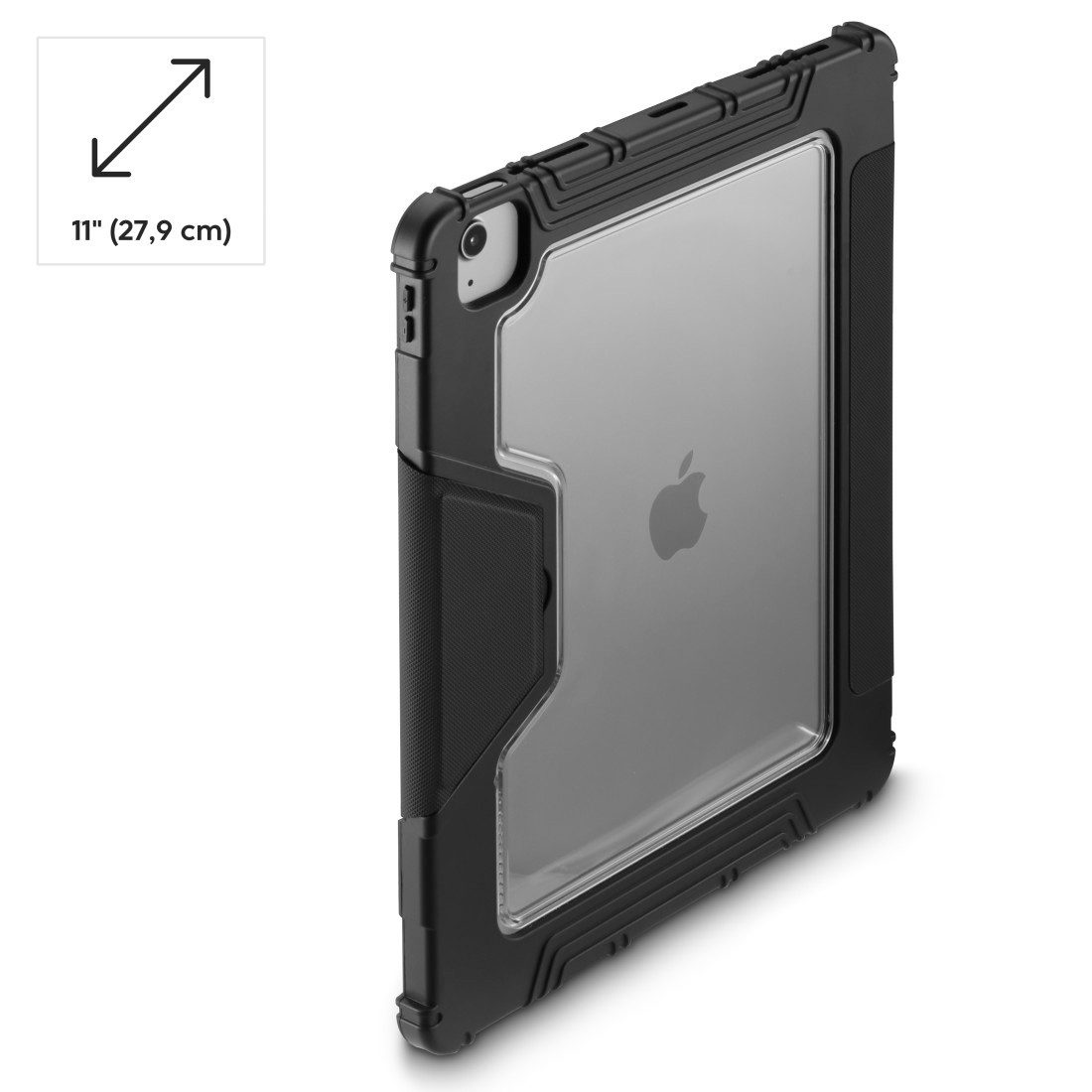 Hama Tablet-Hülle Outdoor-Tablet-Hülle f. iPad Air (10.9"/11) stoßfest, Standfunktion, Stoßschutz, Stifthalter, Standfunktion, transparenter Rücken